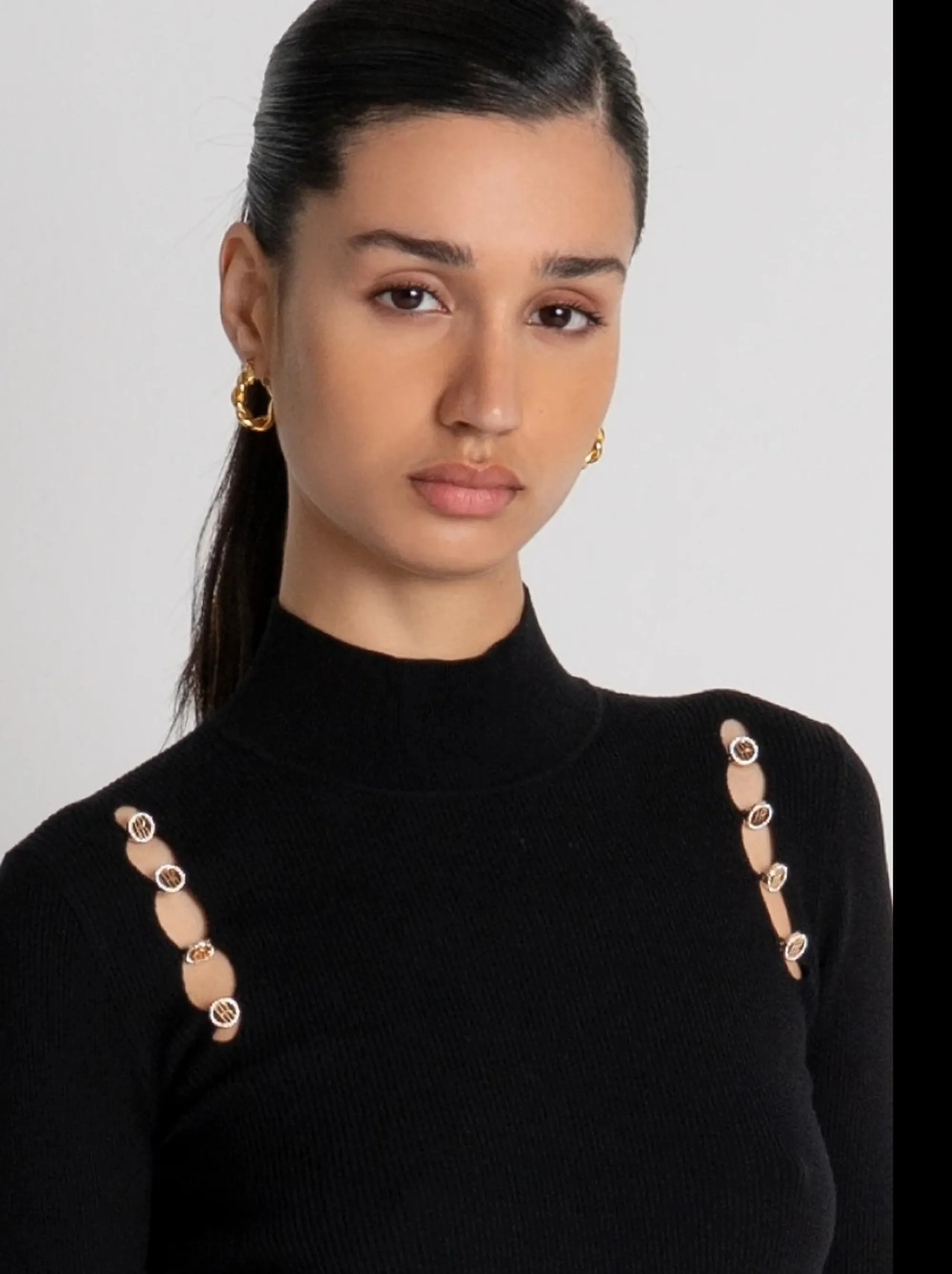 Fracomina B'Slim Turtleneck' Black Fs26Wt7026K56501 191751