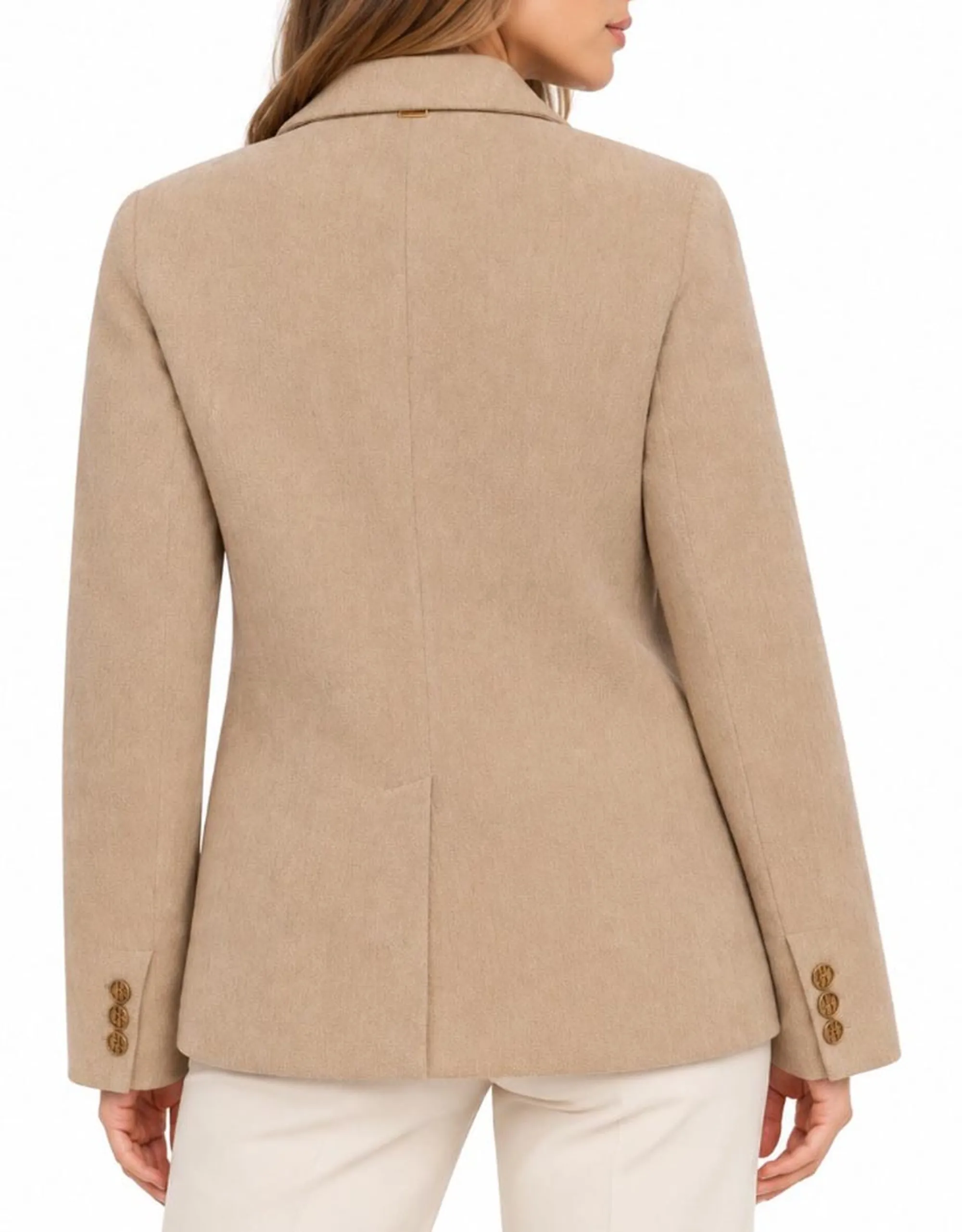 Fracomina B'Regular Double-Breasted Blazer Jacket' Beige Fs26Wj3001W59701 196030