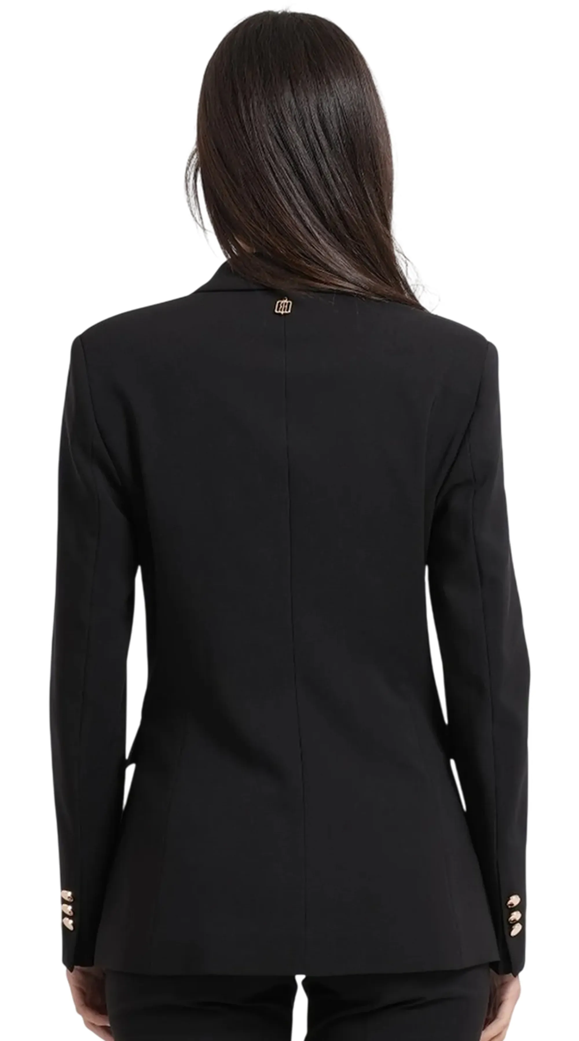 Fracomina B'Regular Single Breasted Blazer Jacket' Black Fr26Wj3030W42901 193083