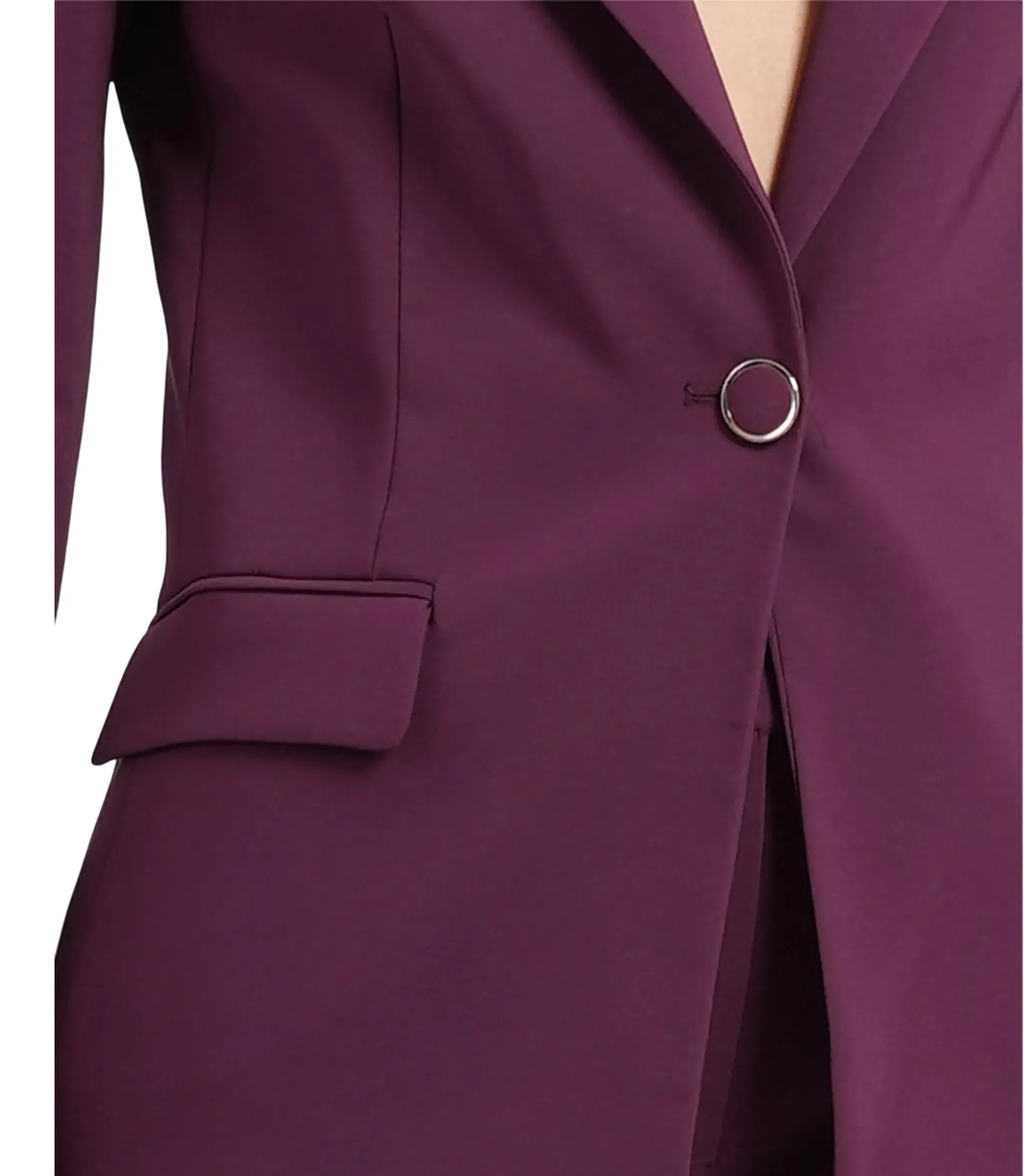 Fracomina B'Regular Single Breasted Blazer Jacket' Wine Fr26Wj3030W42901 193081