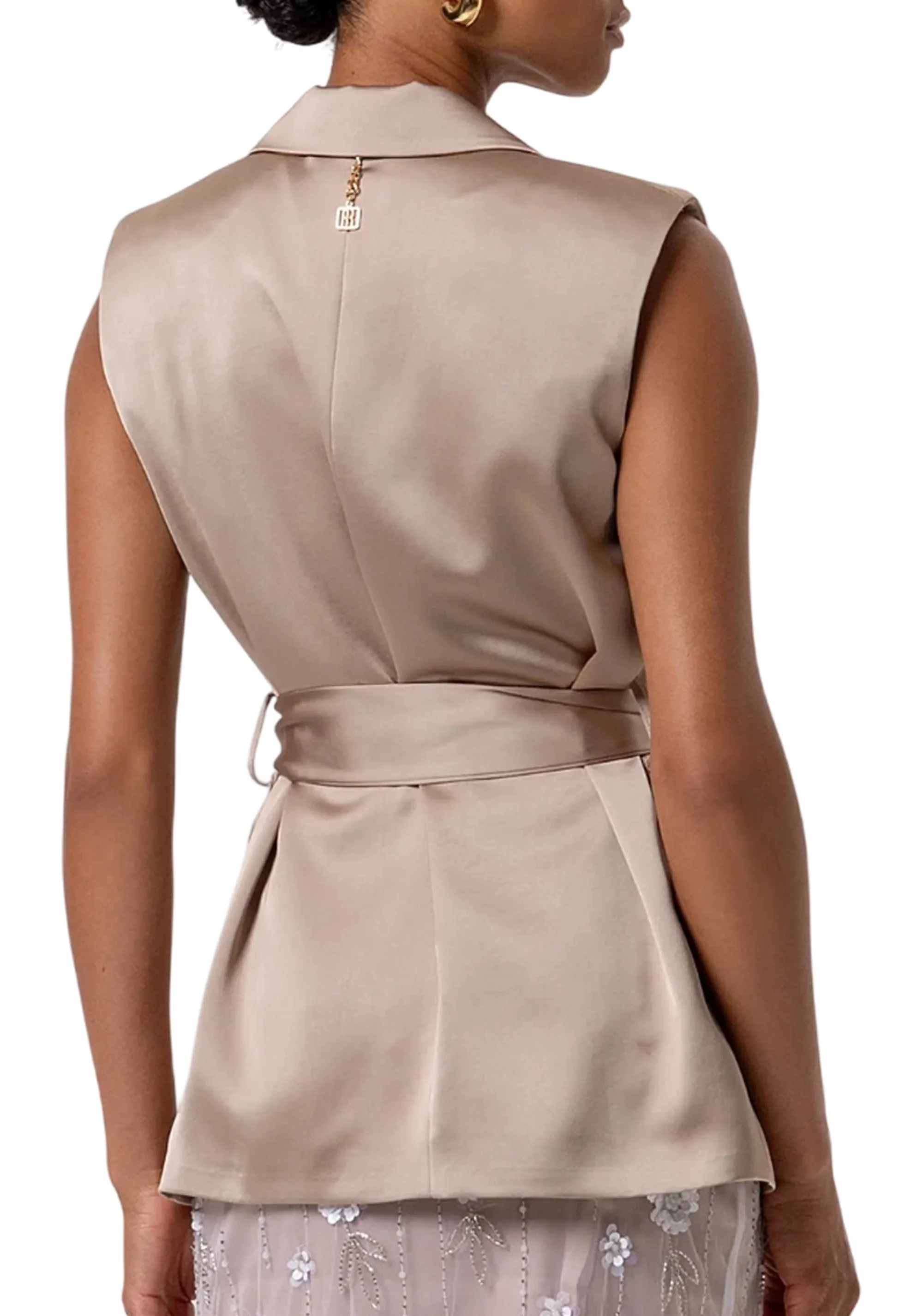 Fracomina B'Satin Jacket' Beige Fq26Sj3006W47001 176870