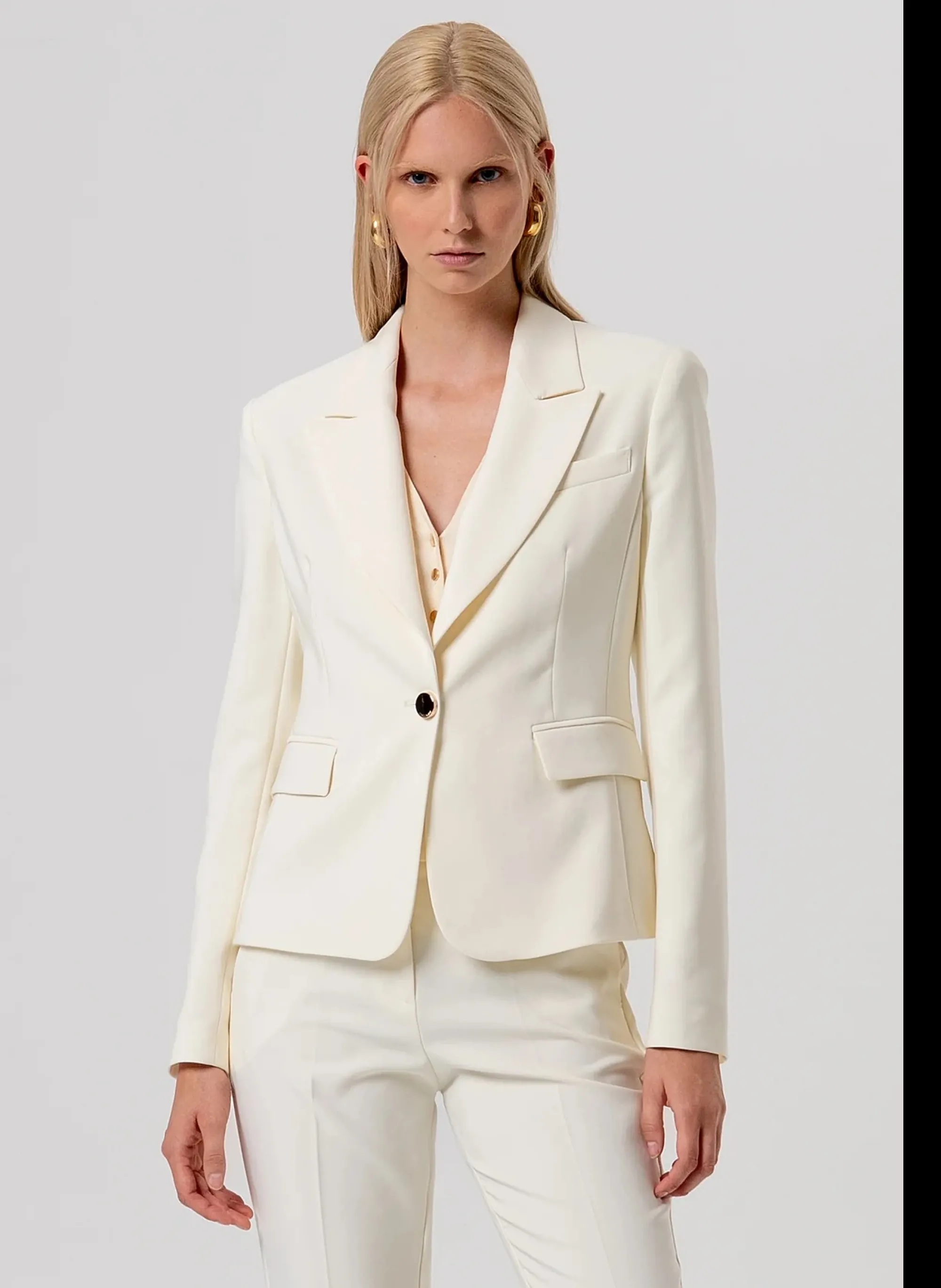 Fracomina Giacca Monopetto Burro Fr26Sj1001W42901 173862