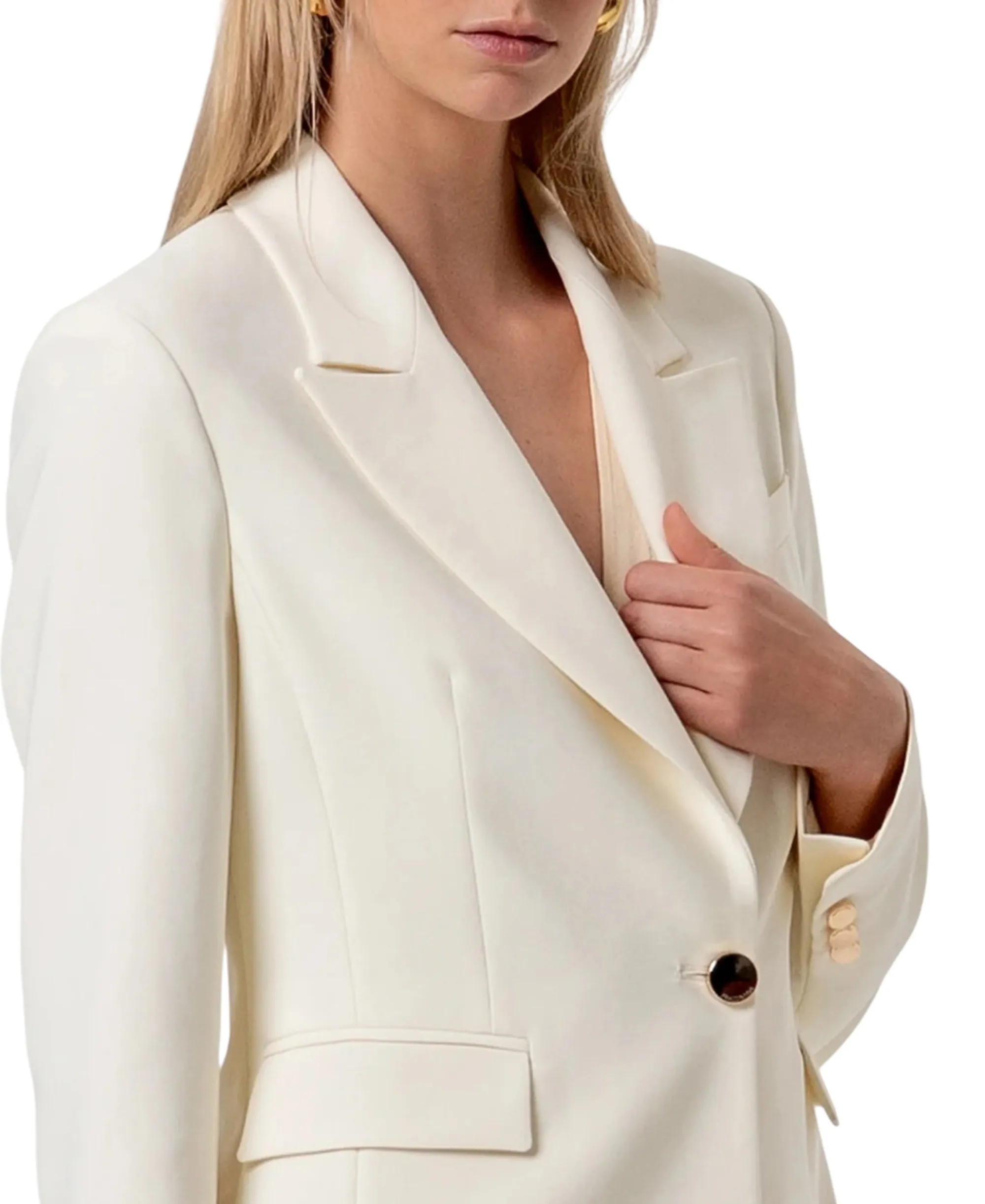Fracomina B'Single-Breasted Jacket' Butter Fr26Sj1001W42901 176855