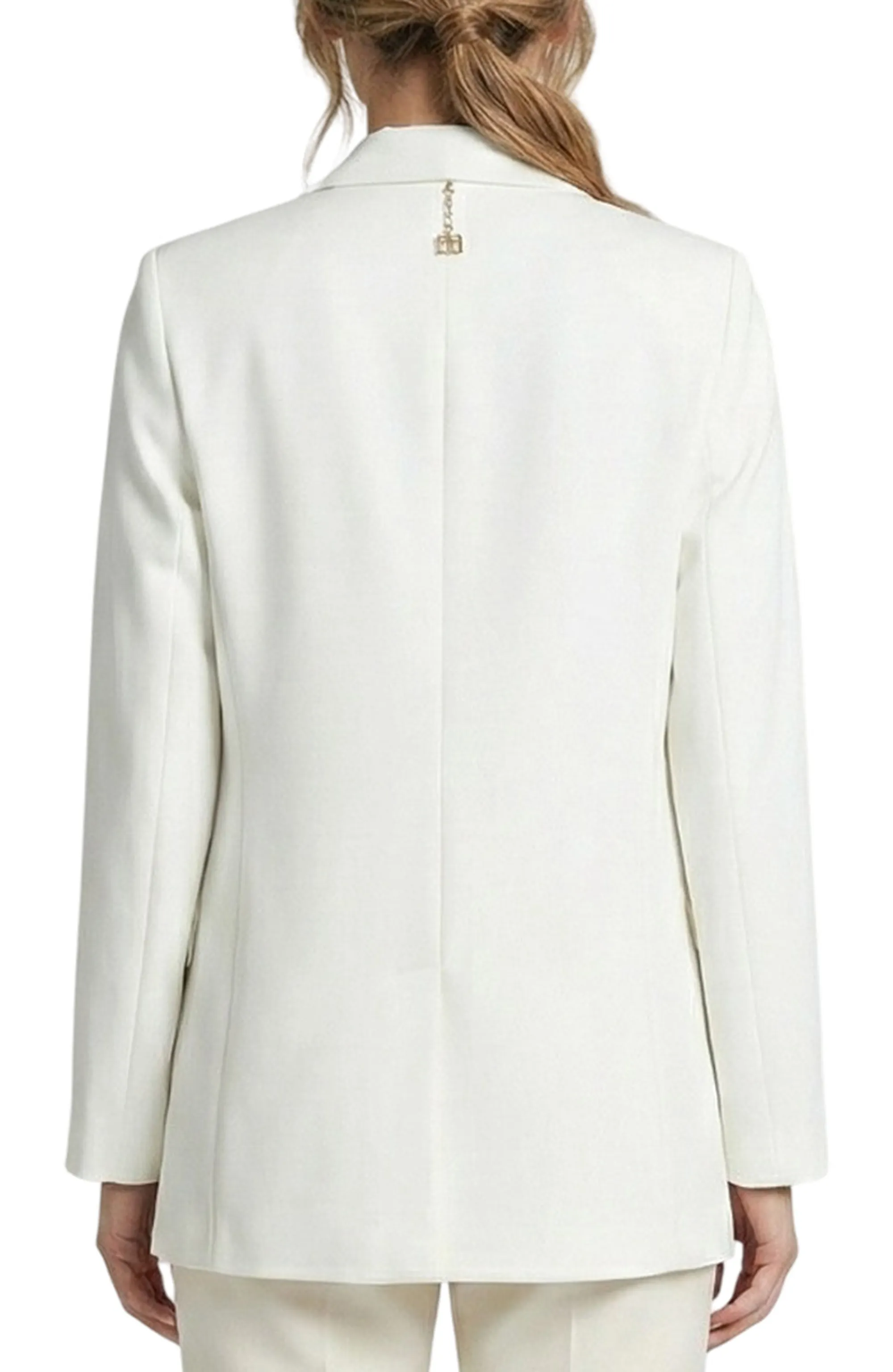 Fracomina B'Oversized Single-Breasted Jacket' White Fq26Sj3007W42901 176694