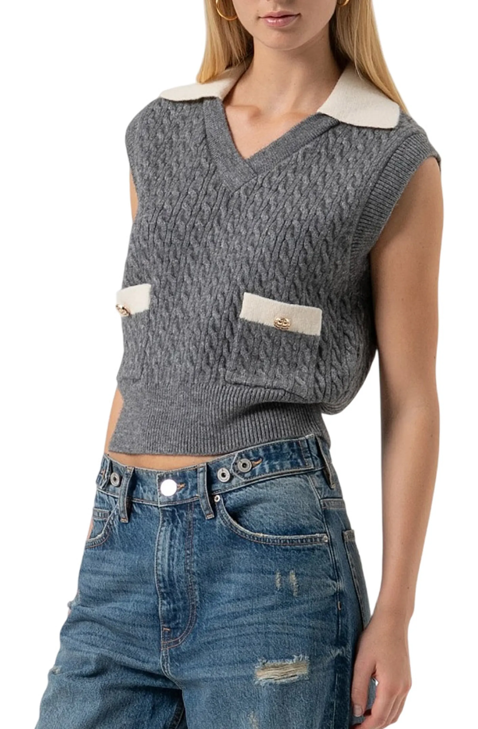 Fracomina Gilet Grigio Fr25Wj5011K55401 163964