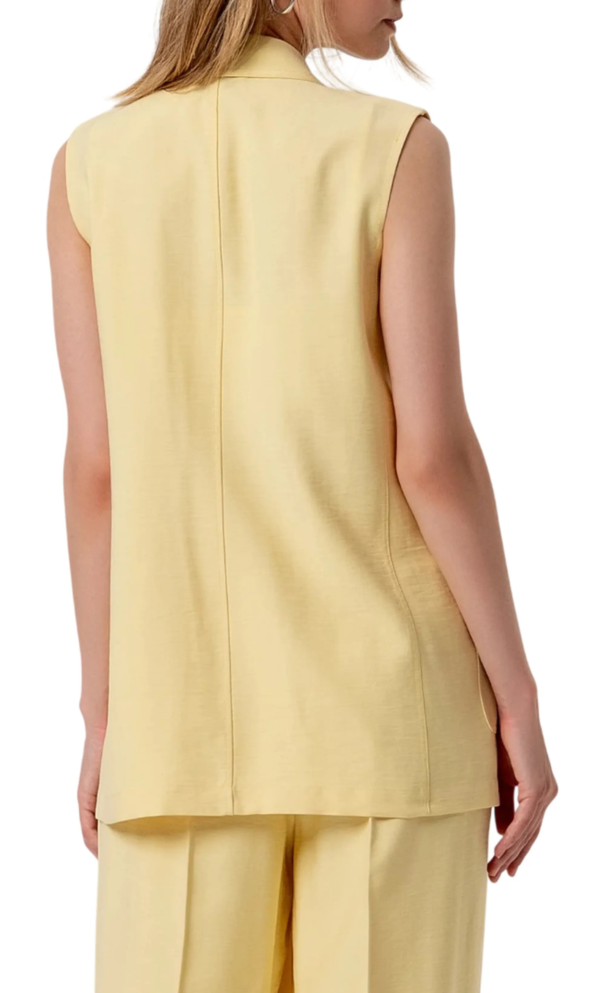 Fracomina B'Regular Single-Breasted Vest' Yellow Fy26Sj5012W83601 176722