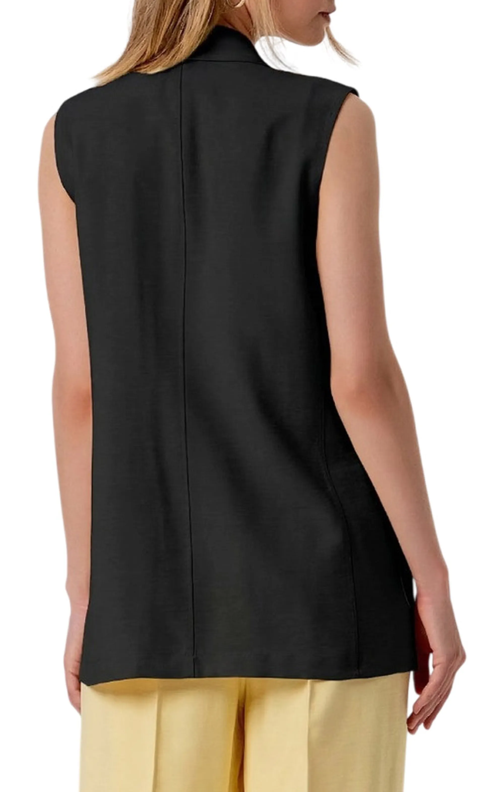 Fracomina Gilet Regular Monopetto Nero Fy26Sj5012W83601 181166