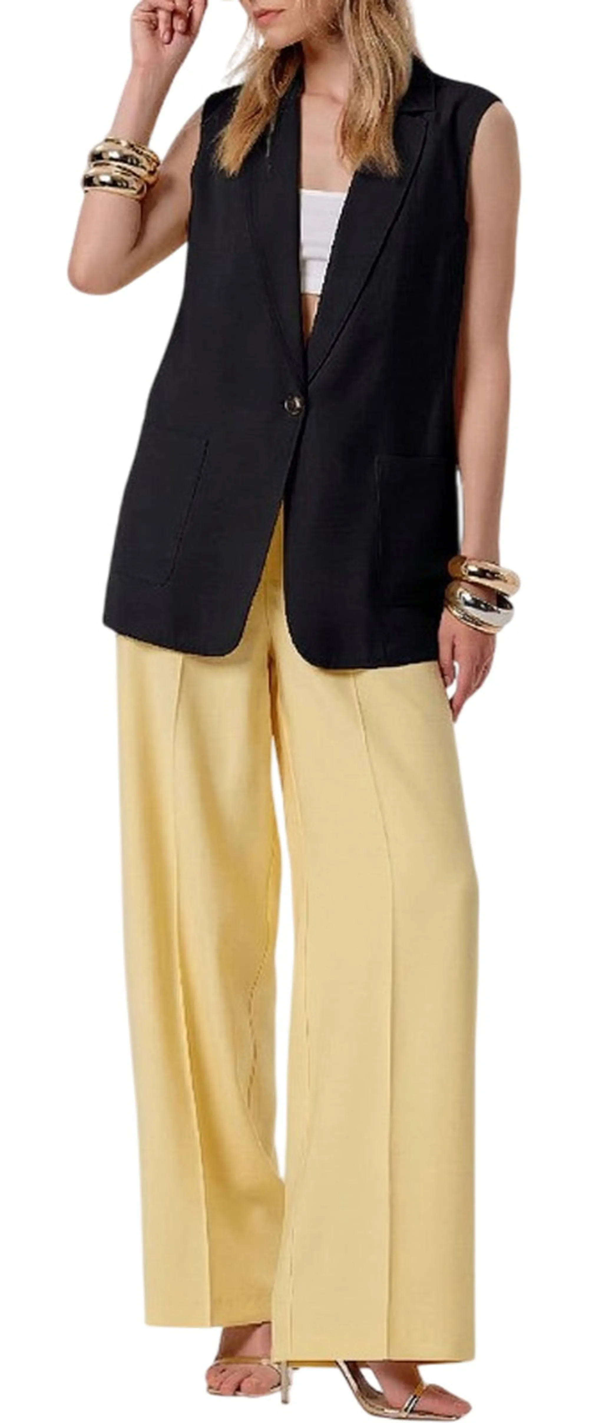 Fracomina Gilet Regular Monopetto Nero Fy26Sj5012W83601 181168