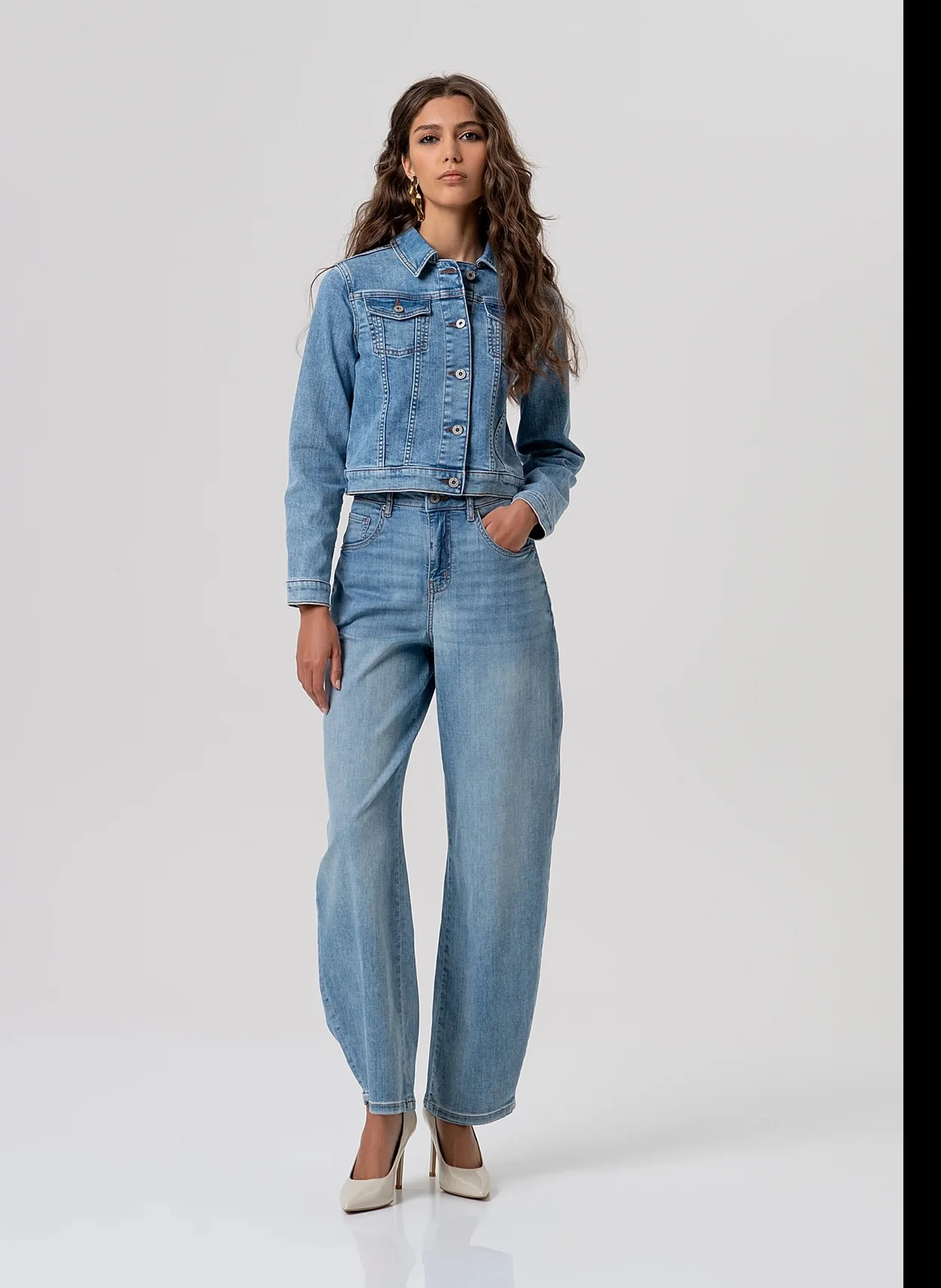 Fracomina Giubbino In Denim Denim Fp26Sj4001D45003 173786