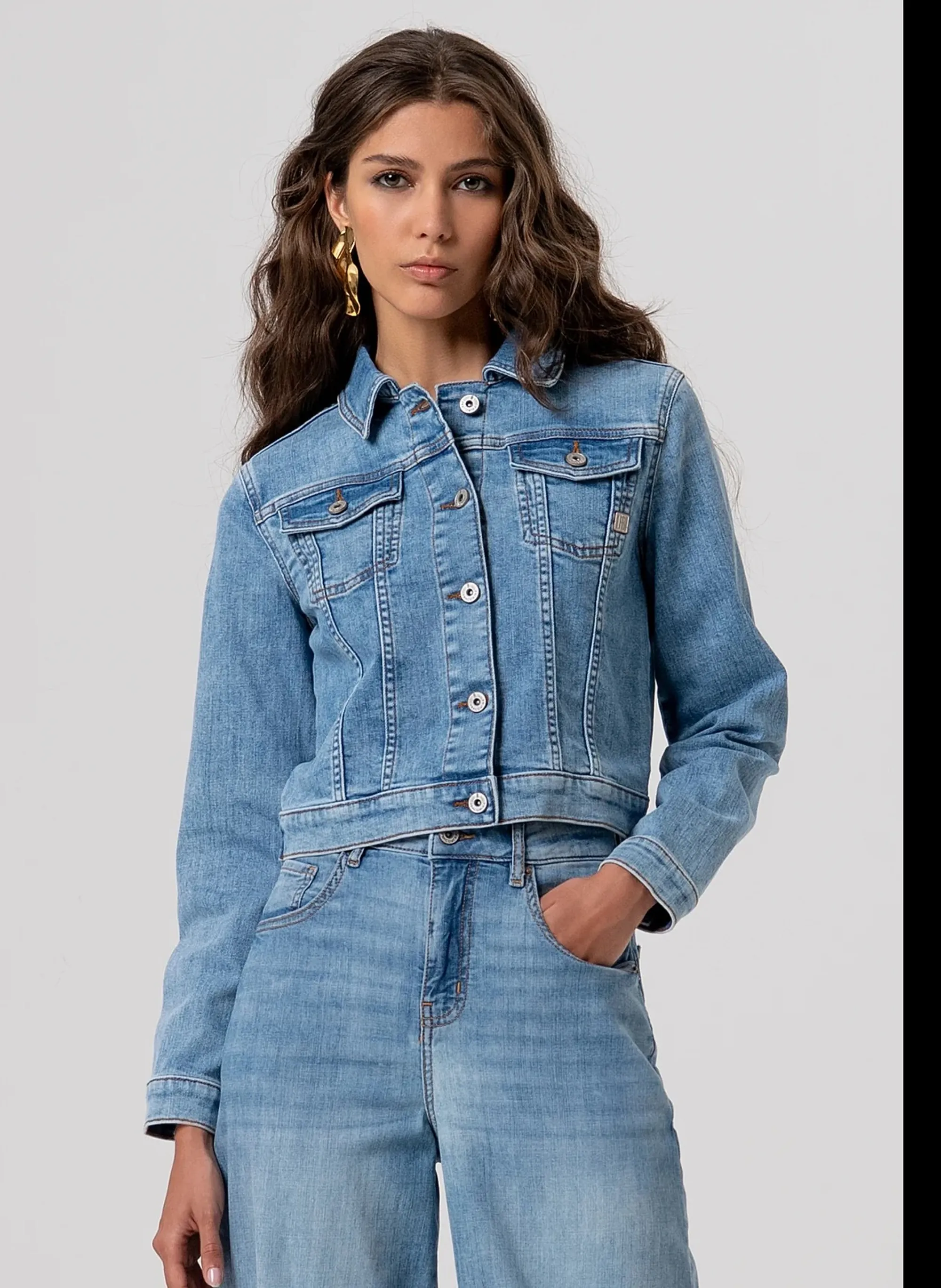 Fracomina Giubbino In Denim Denim Fp26Sj4001D45003 173787