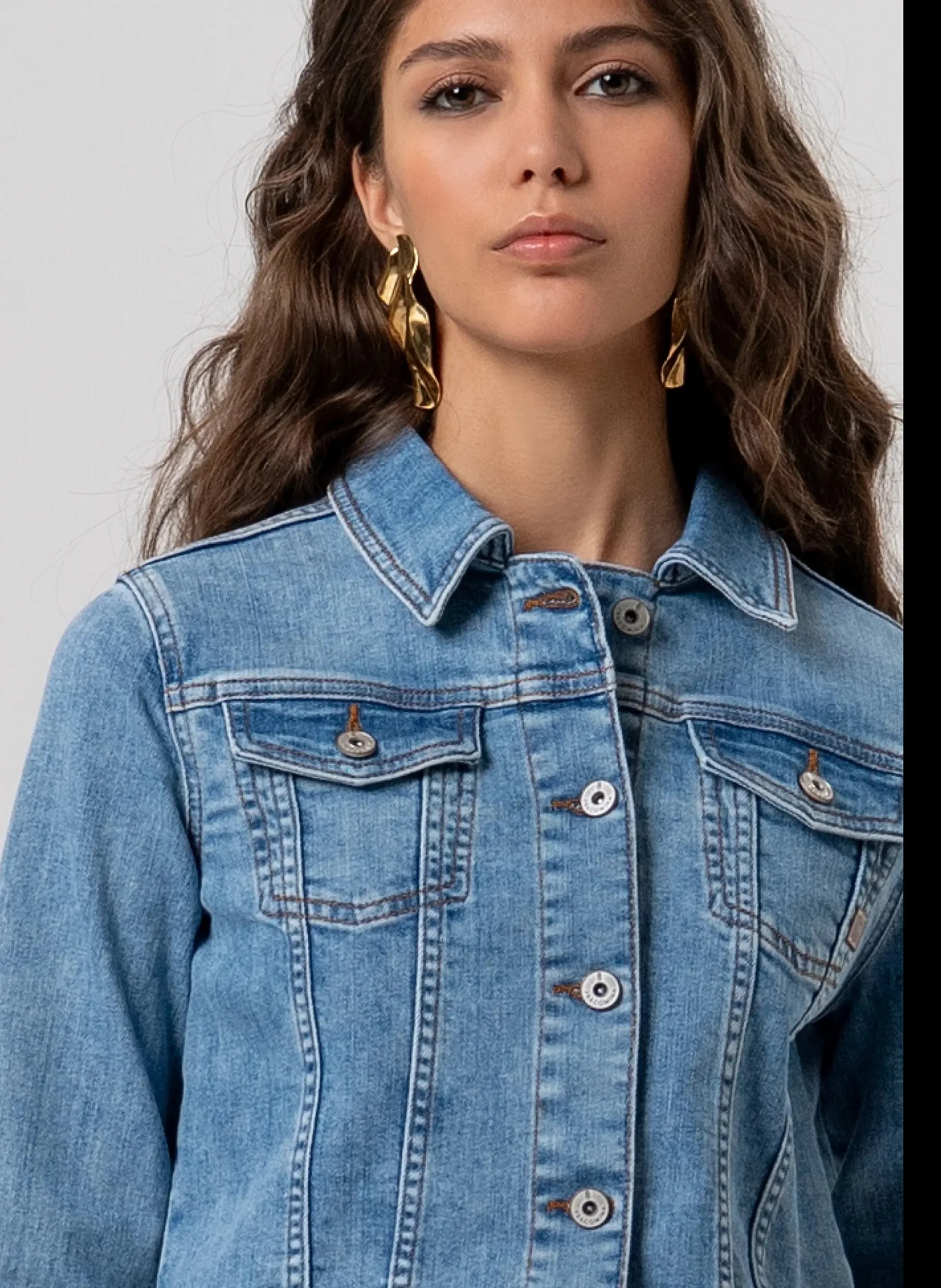 Fracomina Giubbino In Denim Denim Fp26Sj4001D45003 173789
