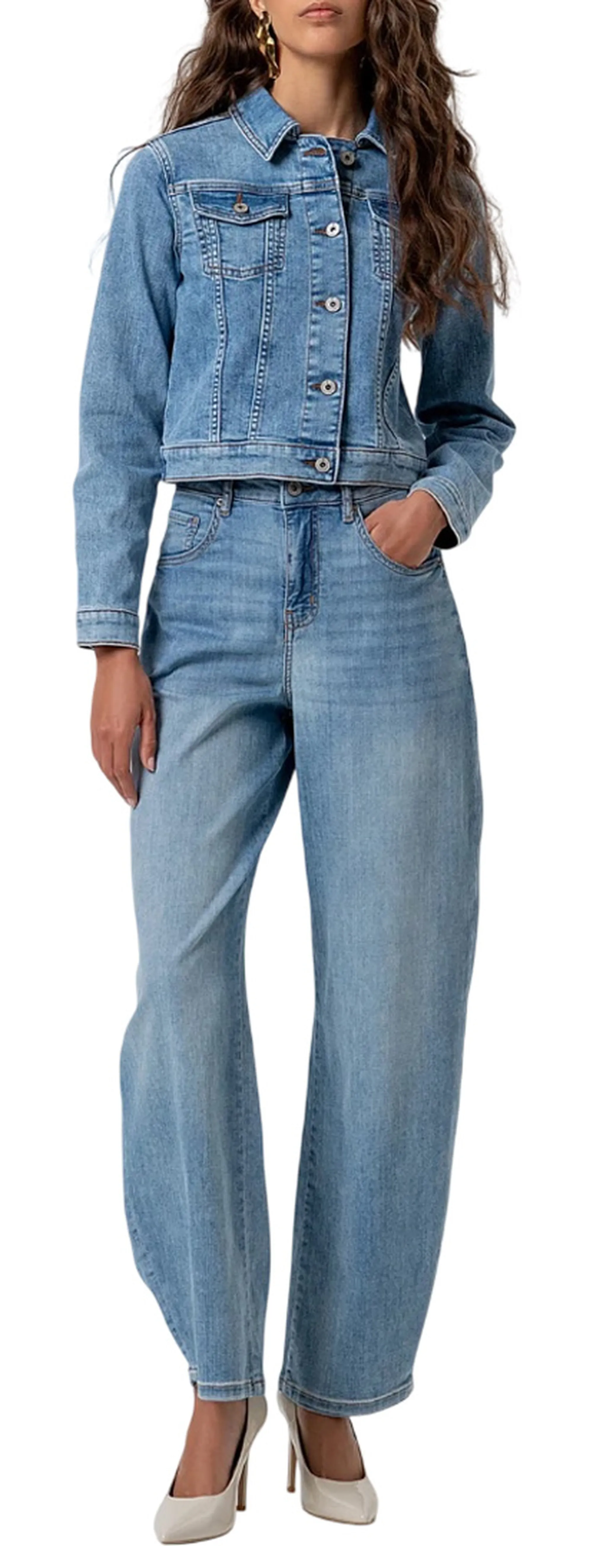 Fracomina Giubbino In Denim Denim Fp26Sj4001D45003 176938