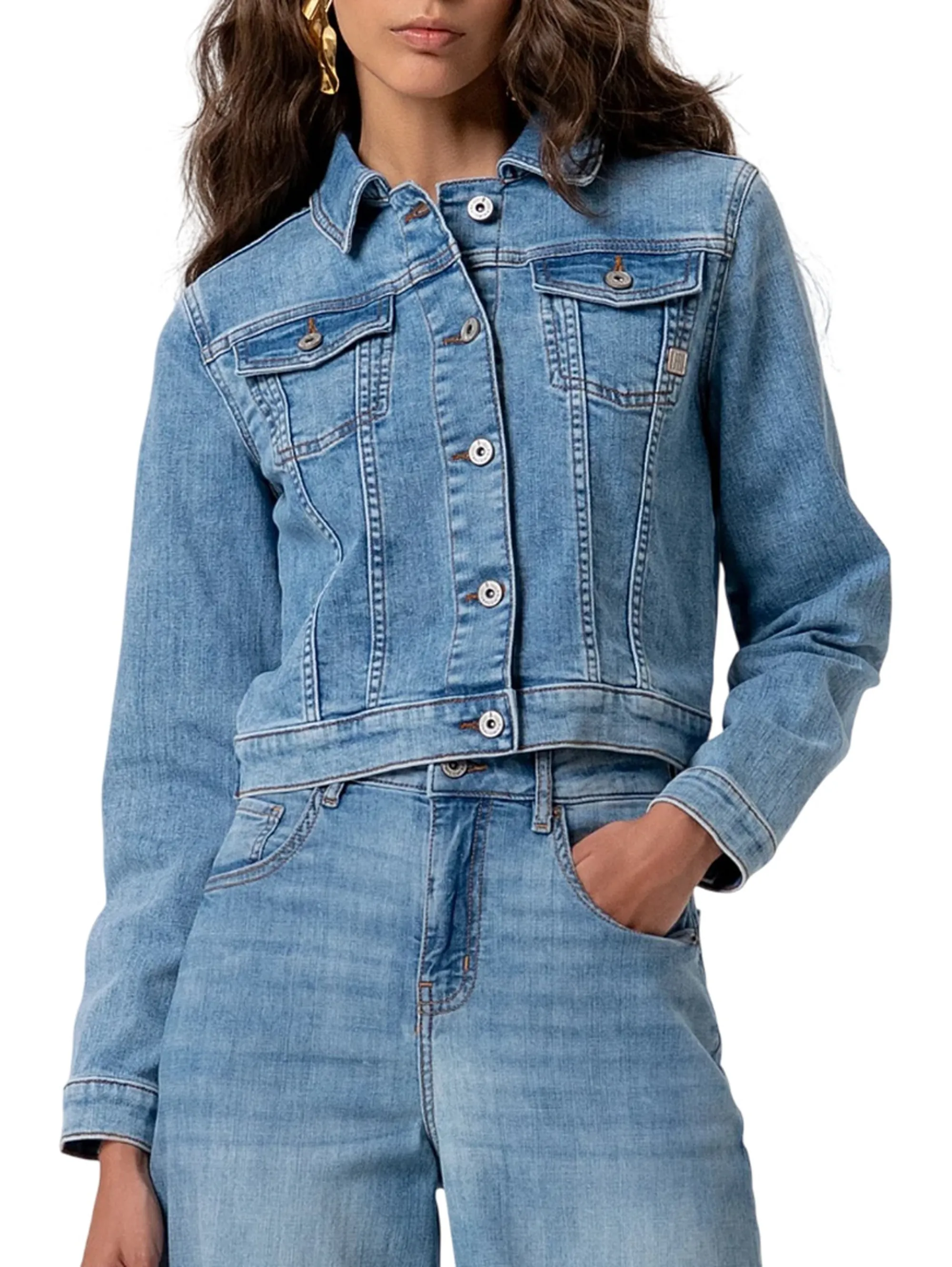 Fracomina Giubbino In Denim Denim Fp26Sj4001D45003 176939