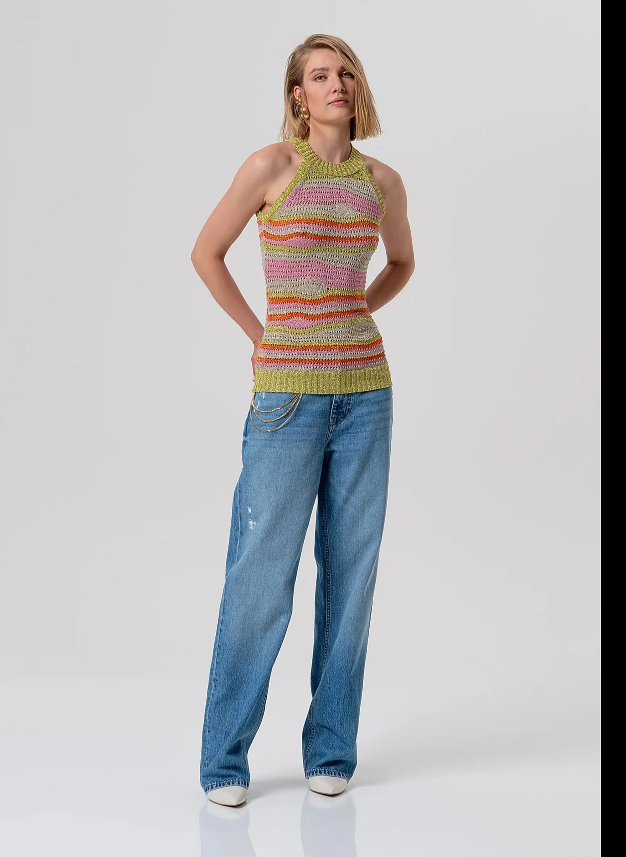 Fracomina Jeans A Gamba Larga Denim Fr26Sv5007D471O1 173813