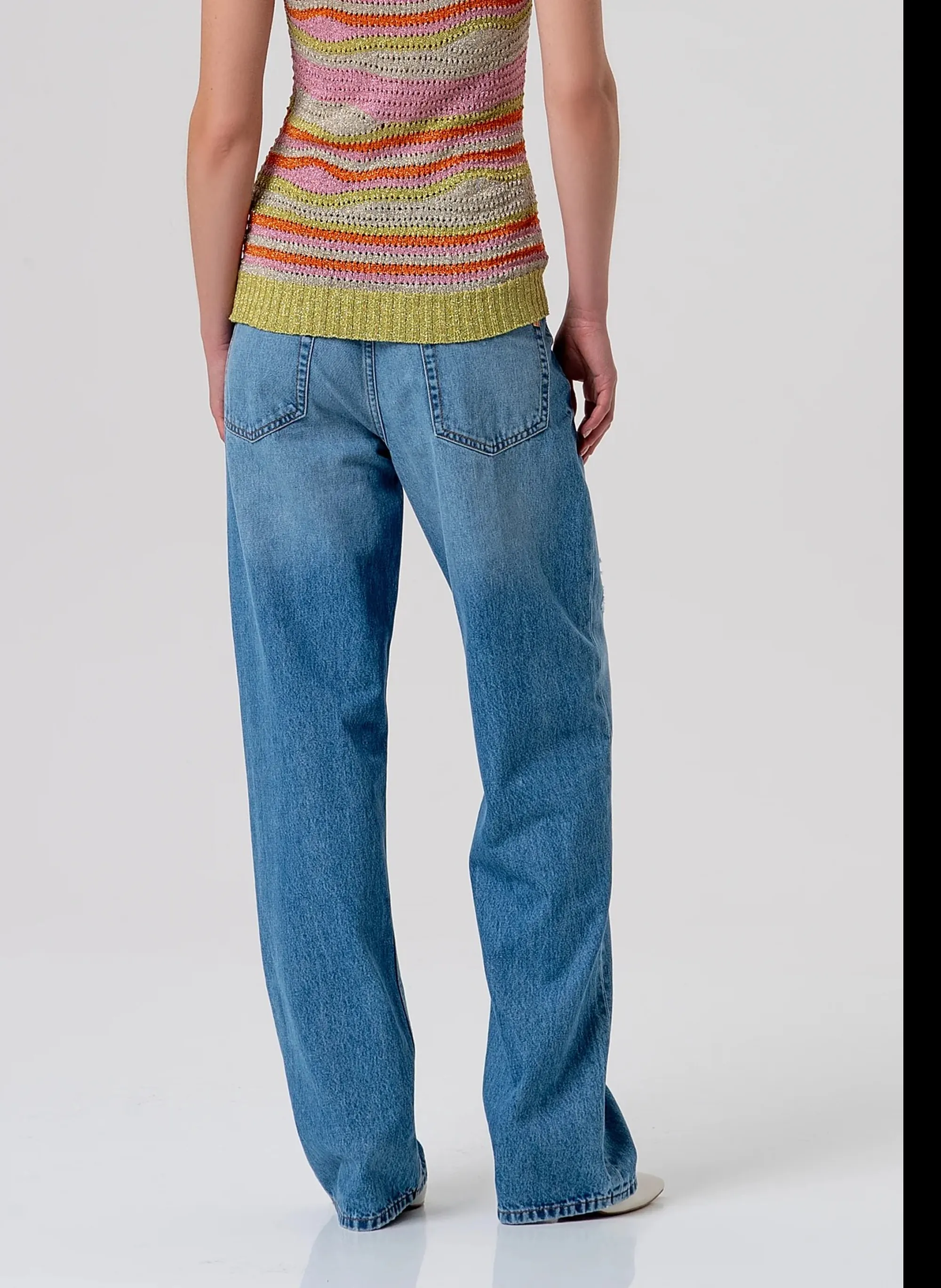 Fracomina Jeans A Gamba Larga Denim Fr26Sv5007D471O1 173815