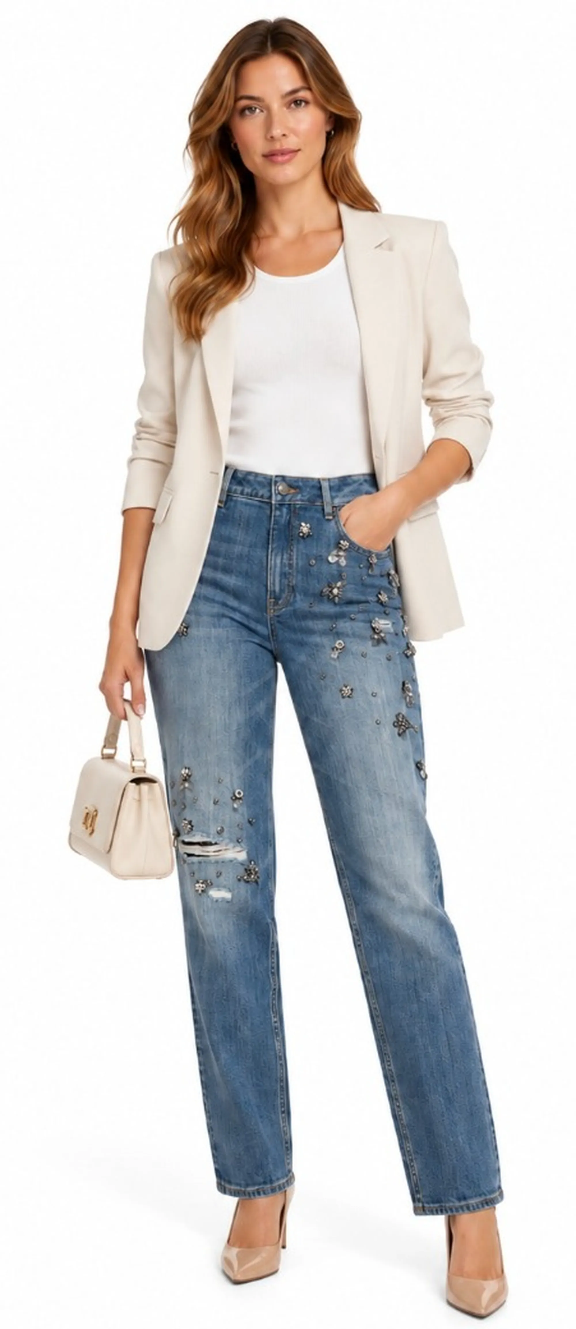 Fracomina Jeans Carrot Mom Fit Denim Chiaro Fr26Wvd005D450P2 192888