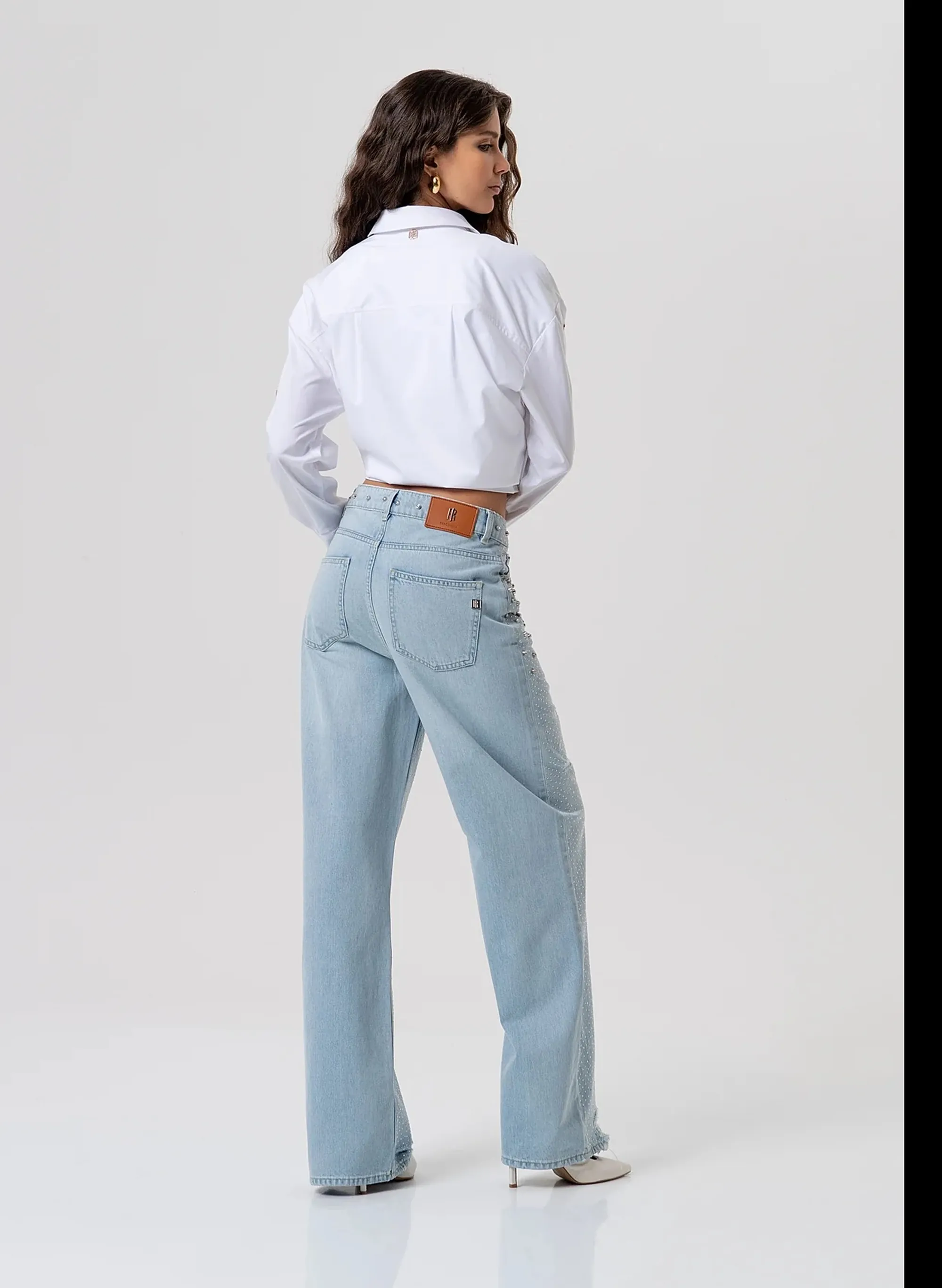 Fracomina Jeans Con Strass Denim Chiaro Fp26Sv2007D40003 173808