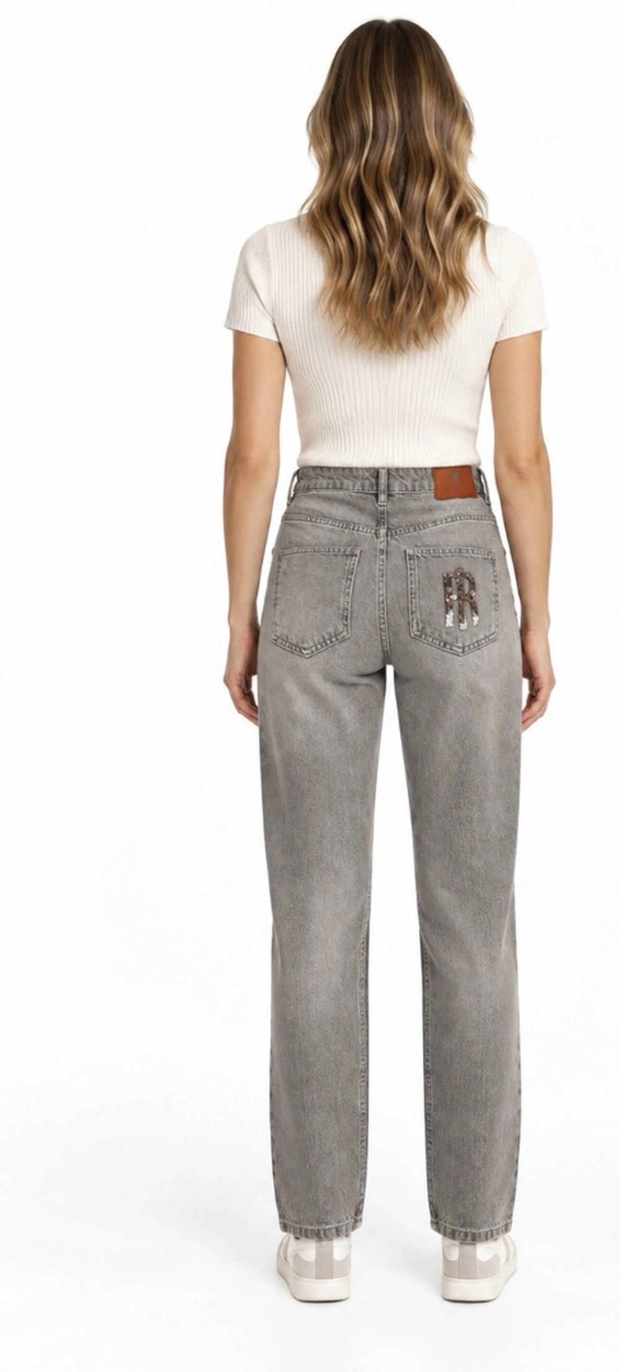Fracomina B'Jeans Regular Mom Fit' Gray Denim Fp26Wvd005D41901 192784