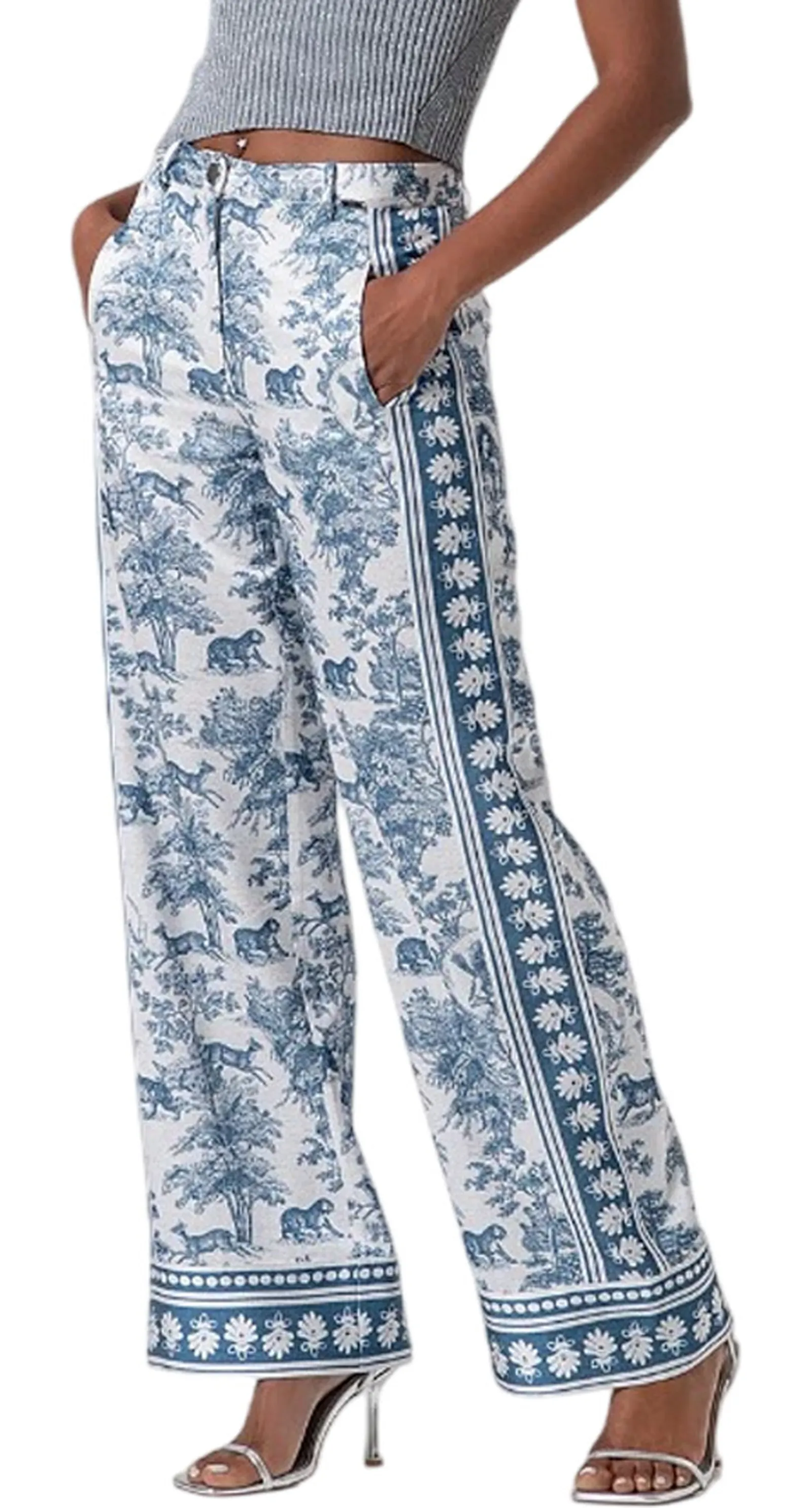 Fracomina Pantalone Blu Fs26Sv3015W459K5 180816