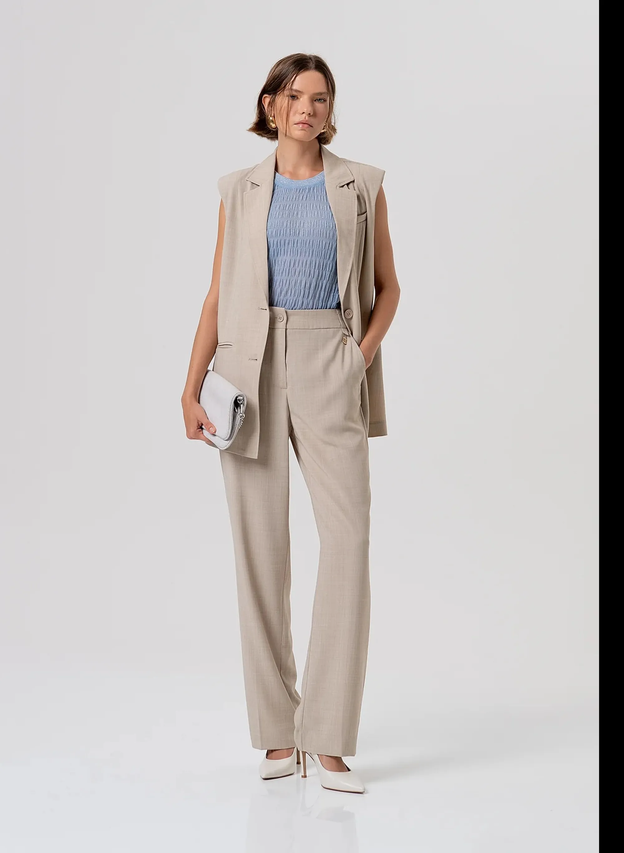 Fracomina Pantalone Chino Regular Marrone Chiaro Fr26Sv2004W76301 173971