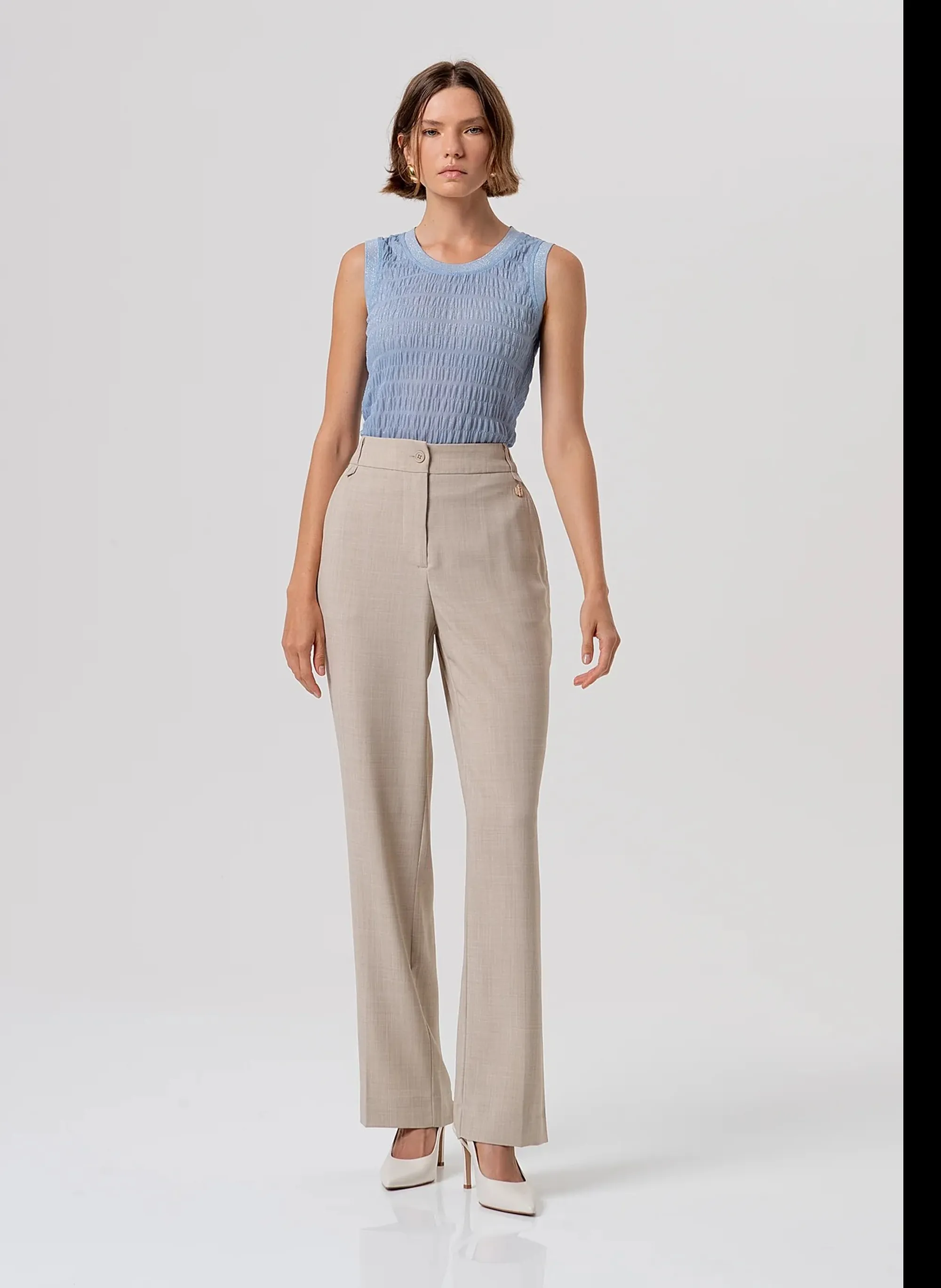 Fracomina Pantalone Chino Regular Marrone Chiaro Fr26Sv2004W76301 173972