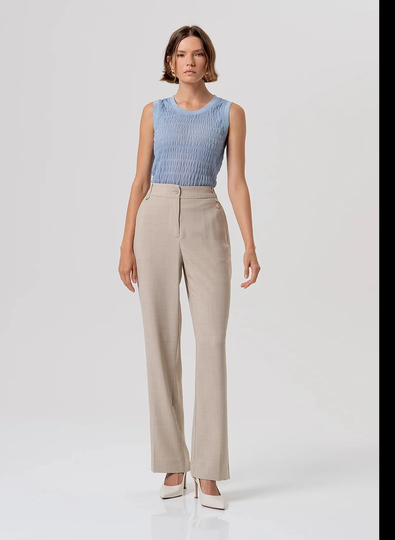 Fracomina Pantalone Chino Regular Marrone Chiaro Fr26Sv2004W76301 173972