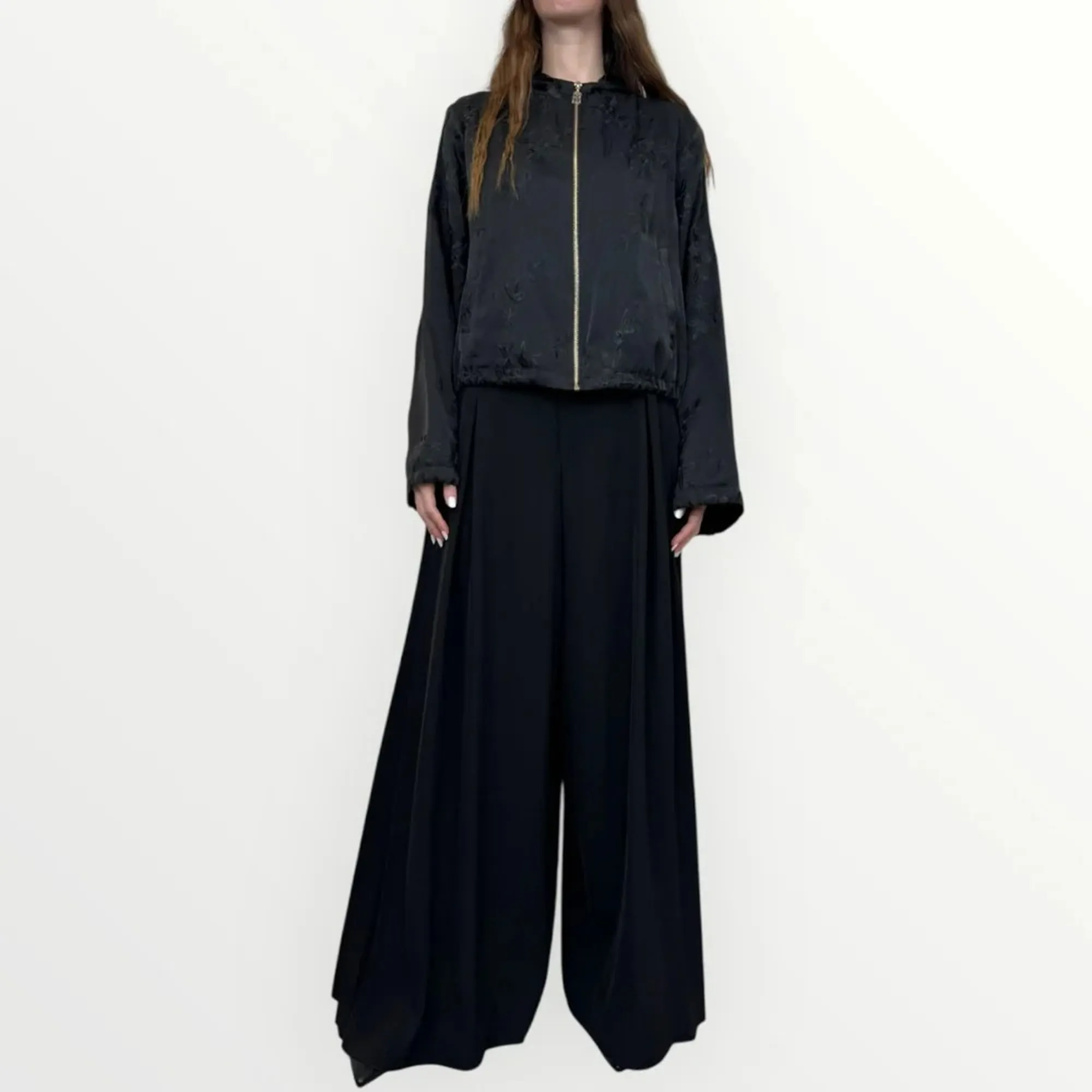 Fracomina Pantalone Flare A Palazzo Nero Fr26Sv3018W436F9 173837