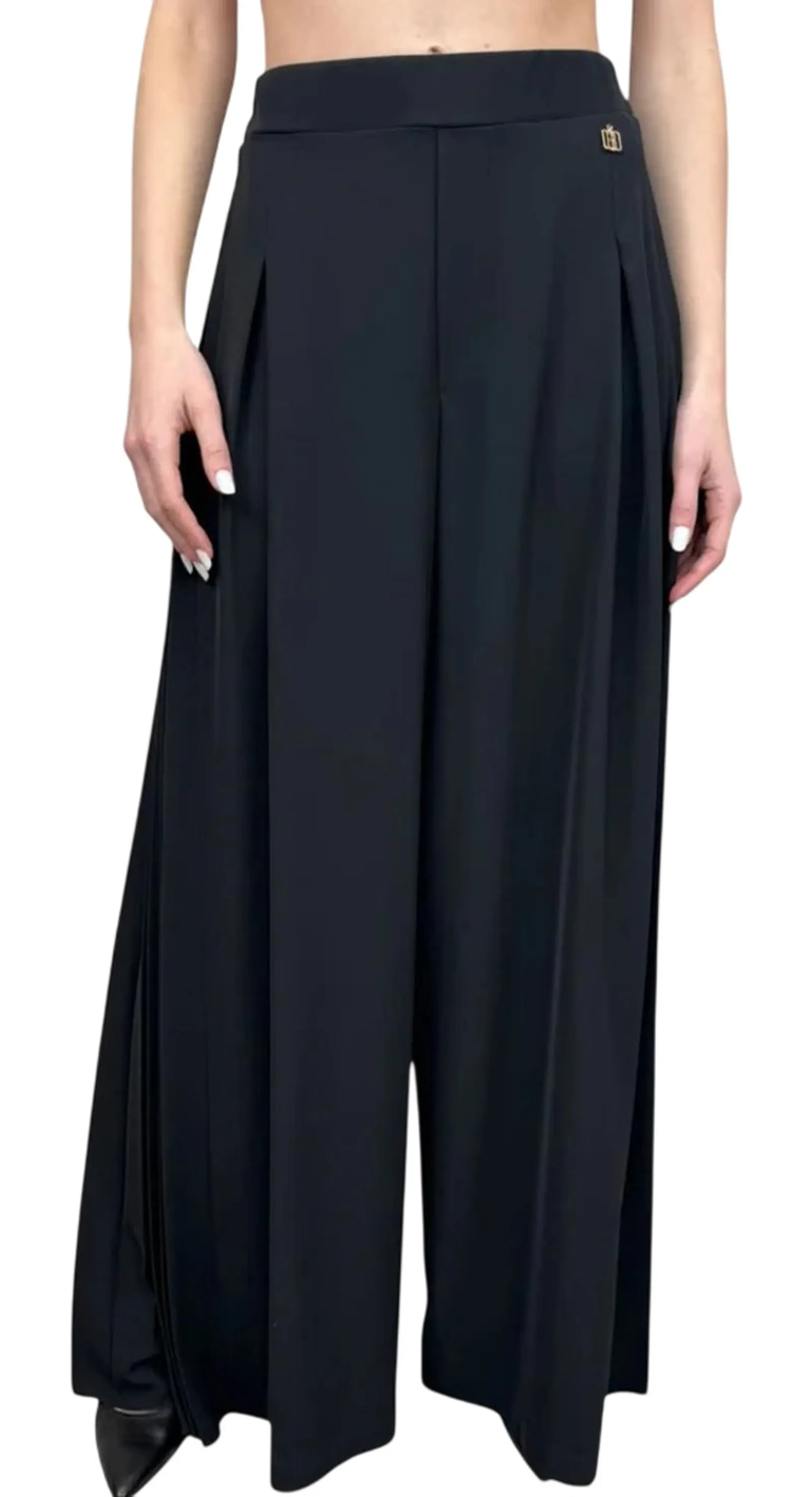 Fracomina Pantalone Flare A Palazzo Nero Fr26Sv3018W436F9 176787