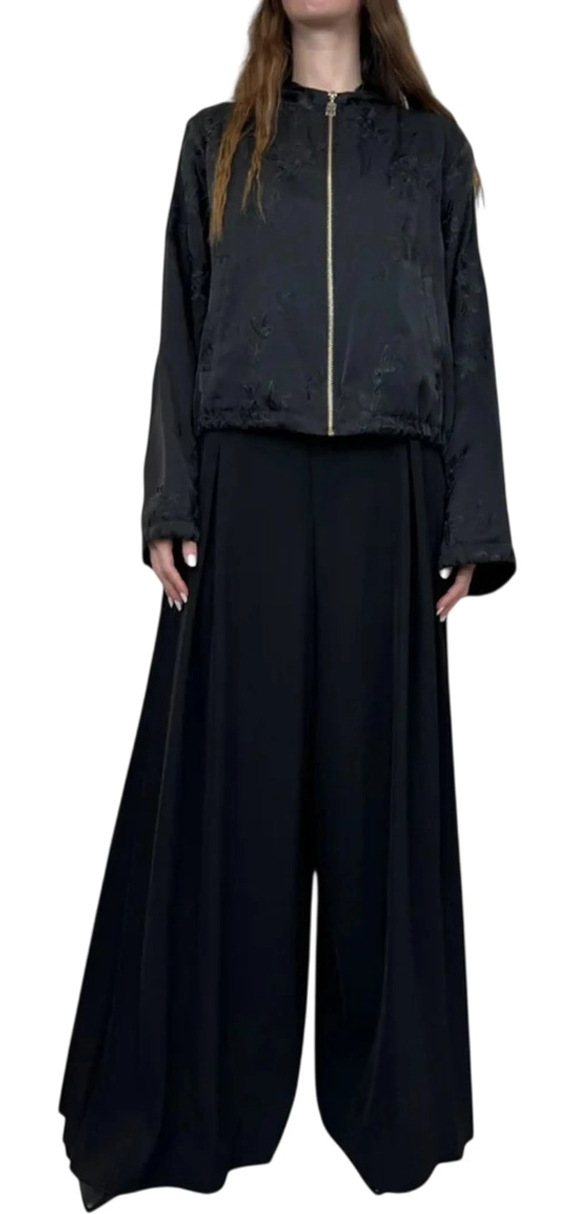 Fracomina B'Palazzo Flare Trousers' Black Fr26Sv3018W436F9 176788