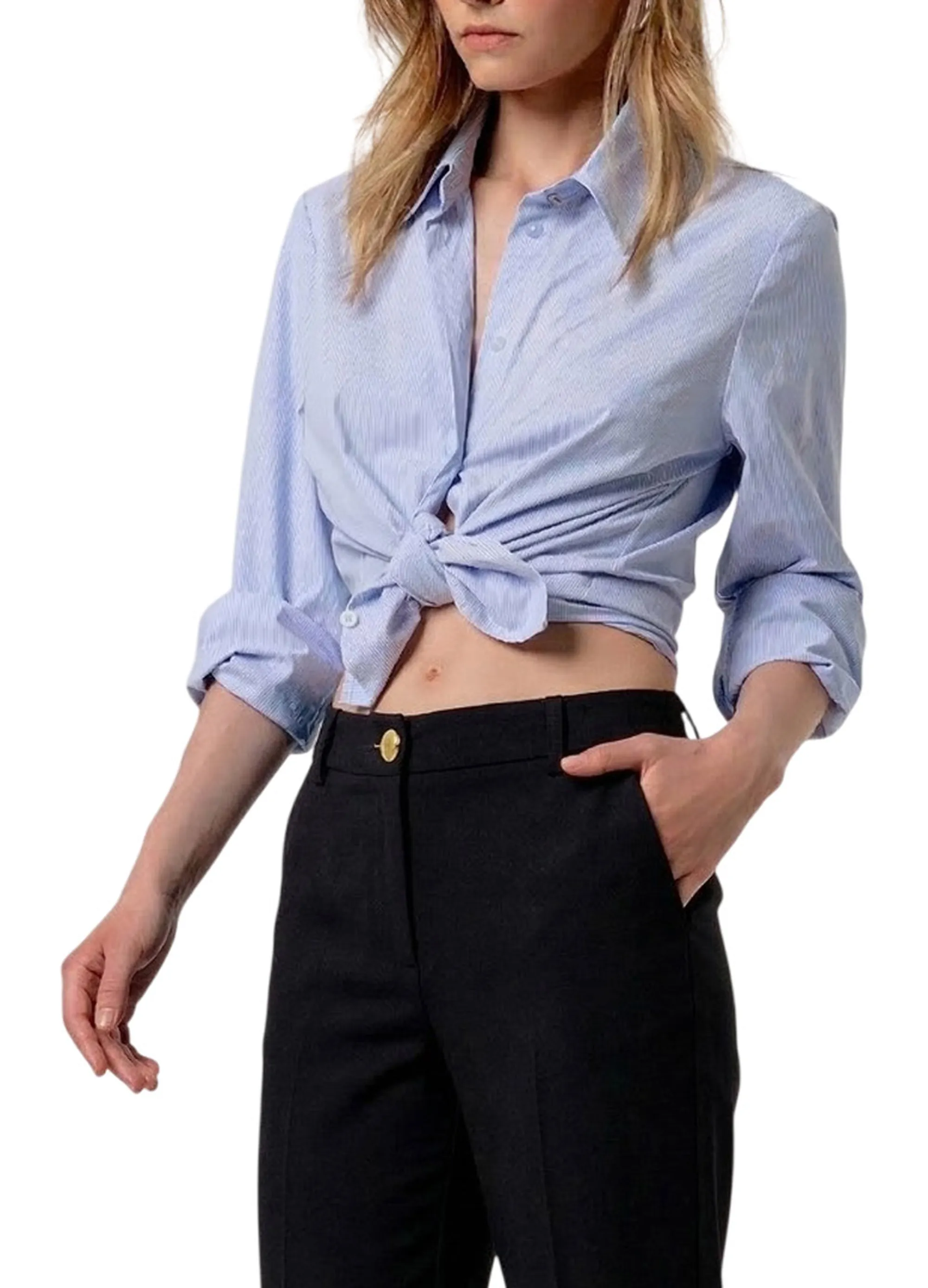 Fracomina Pantalone Flare A Palazzo Nero Fy26Sv3036W83601 181201