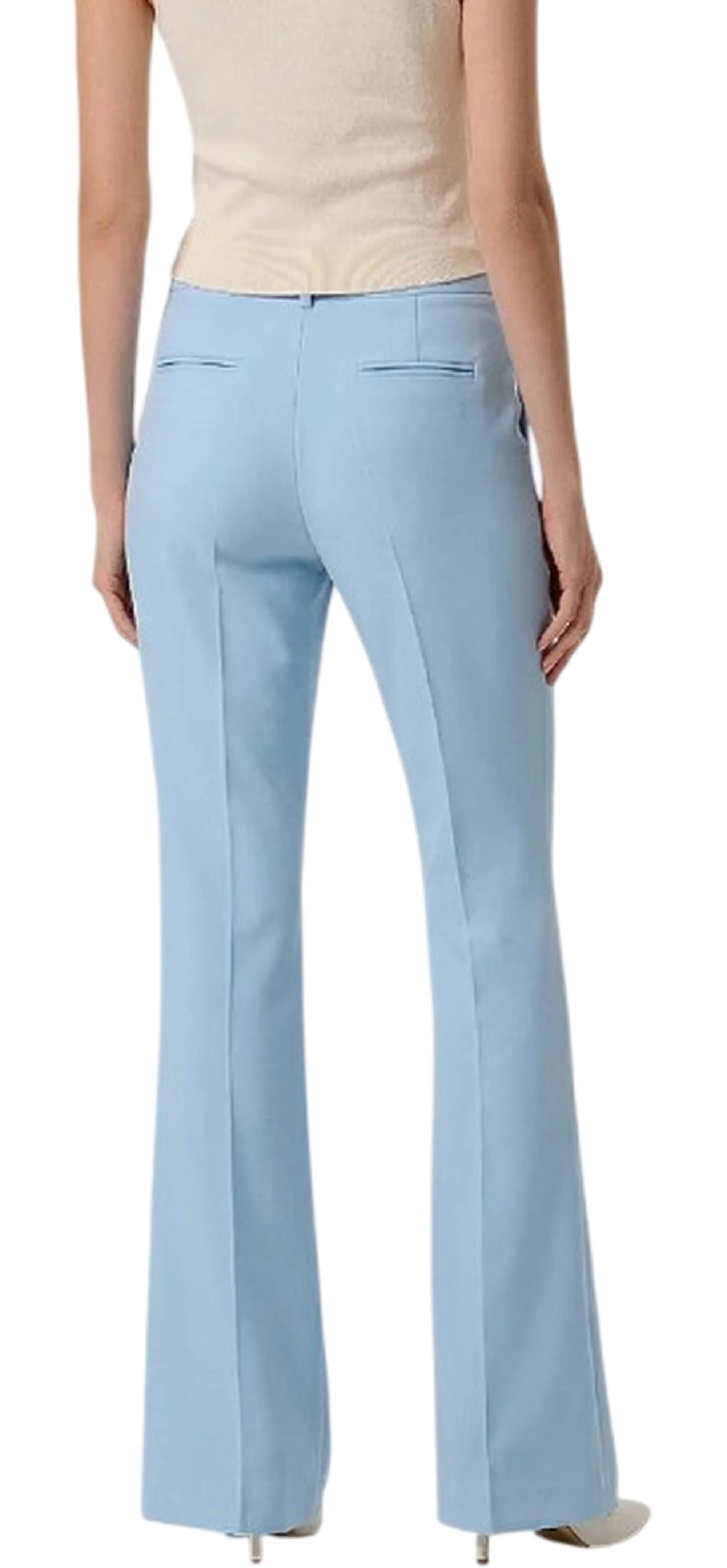 Fracomina Pantalone Flare Con Logo Celeste Fr26Sva004W42901 183109