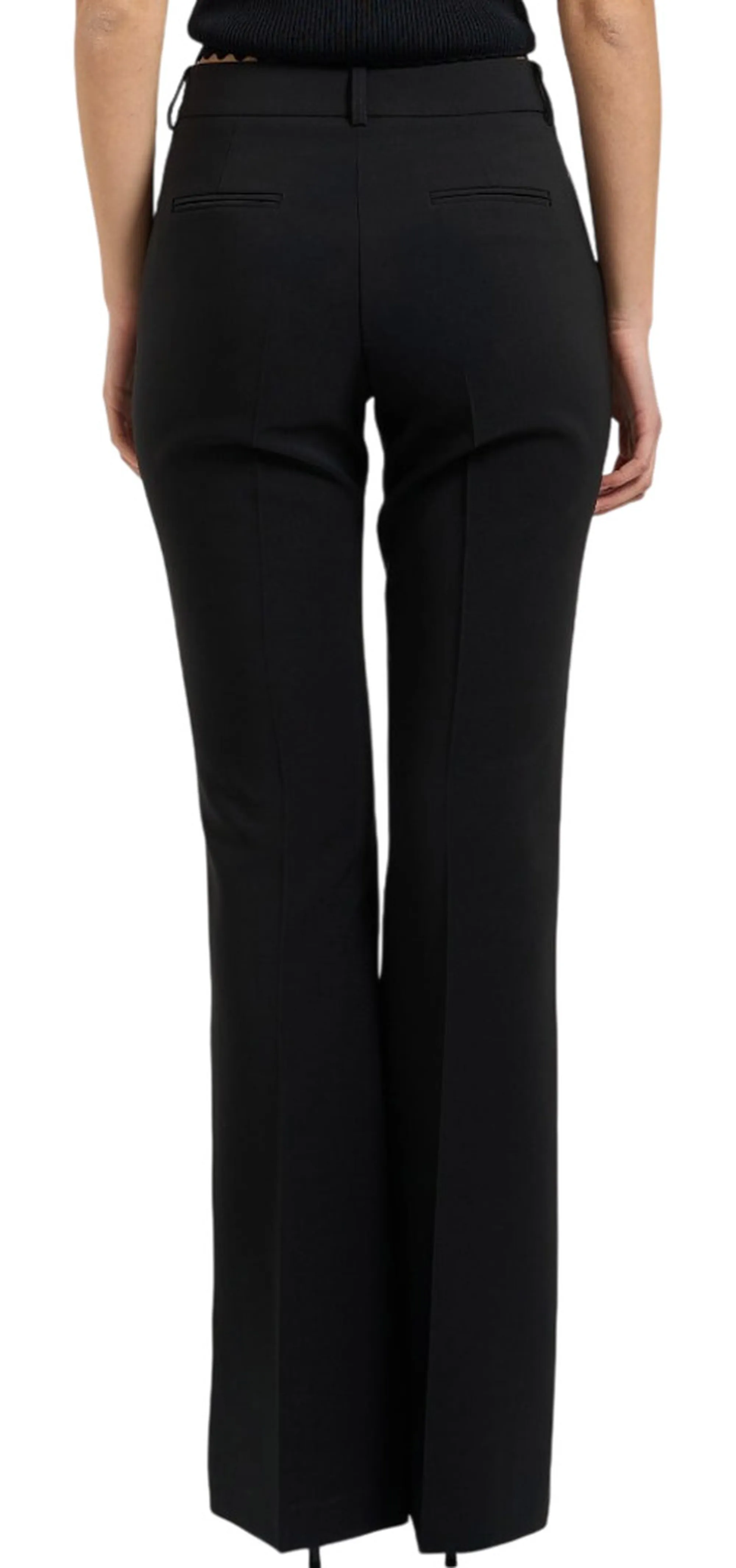 Fracomina Pantalone Flare Con Logo Nero Fr26Sva004W42901 181196