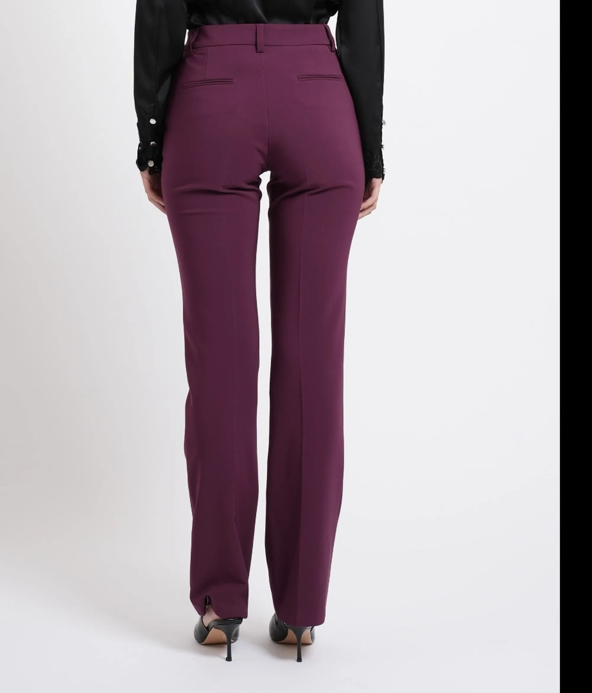 Fracomina Pantalone Regular Modello Chino Vino Fr26Wv4003W42901 192885
