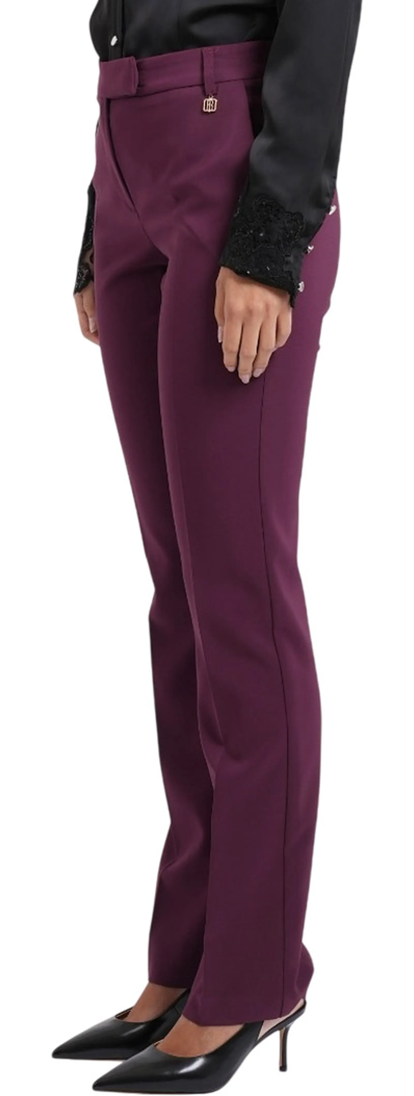 Fracomina Pantalone Regular Modello Chino Vino Fr26Wv4003W42901 195263