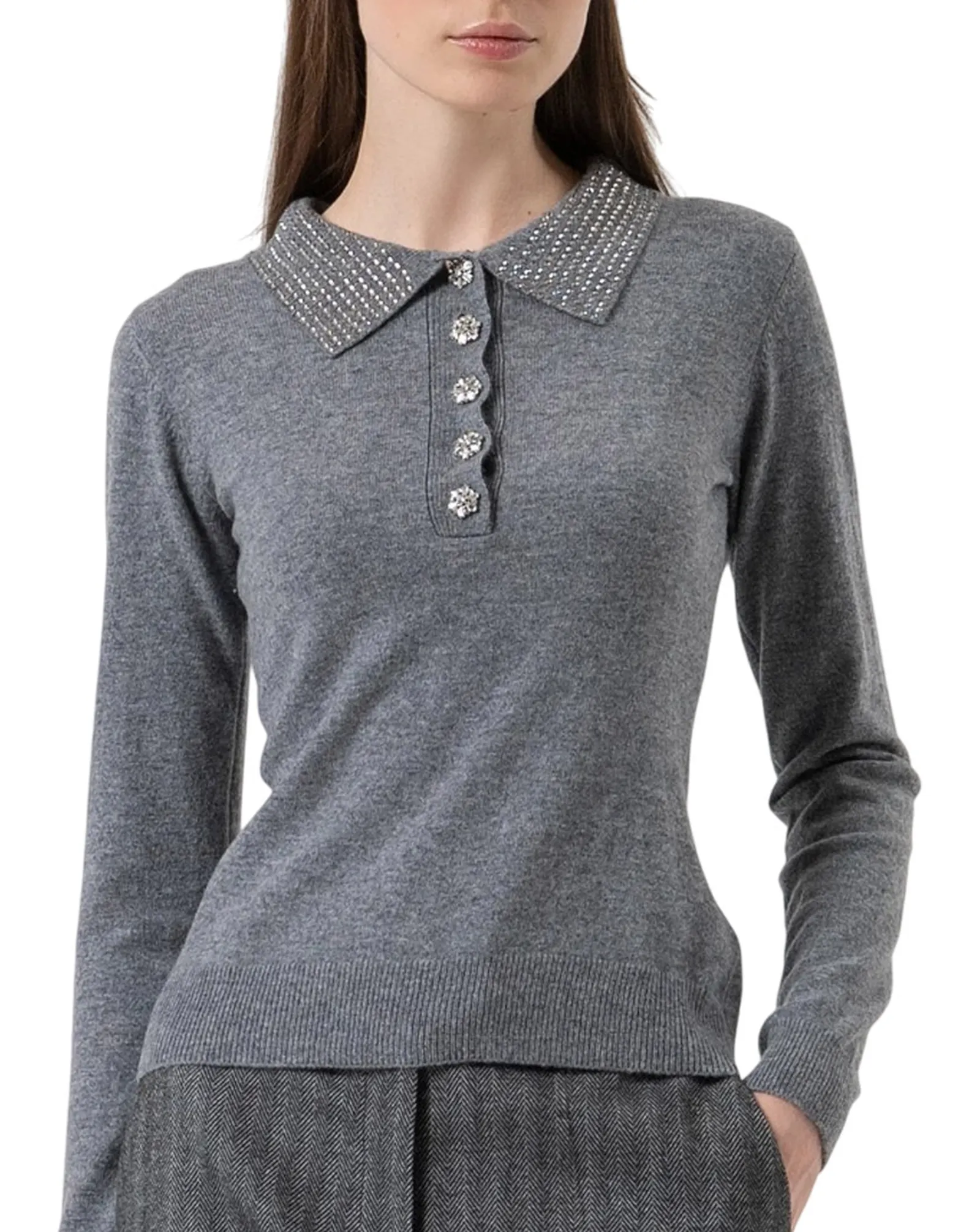 Fracomina Polo Grigio Fr25Wt7005K53201 163578