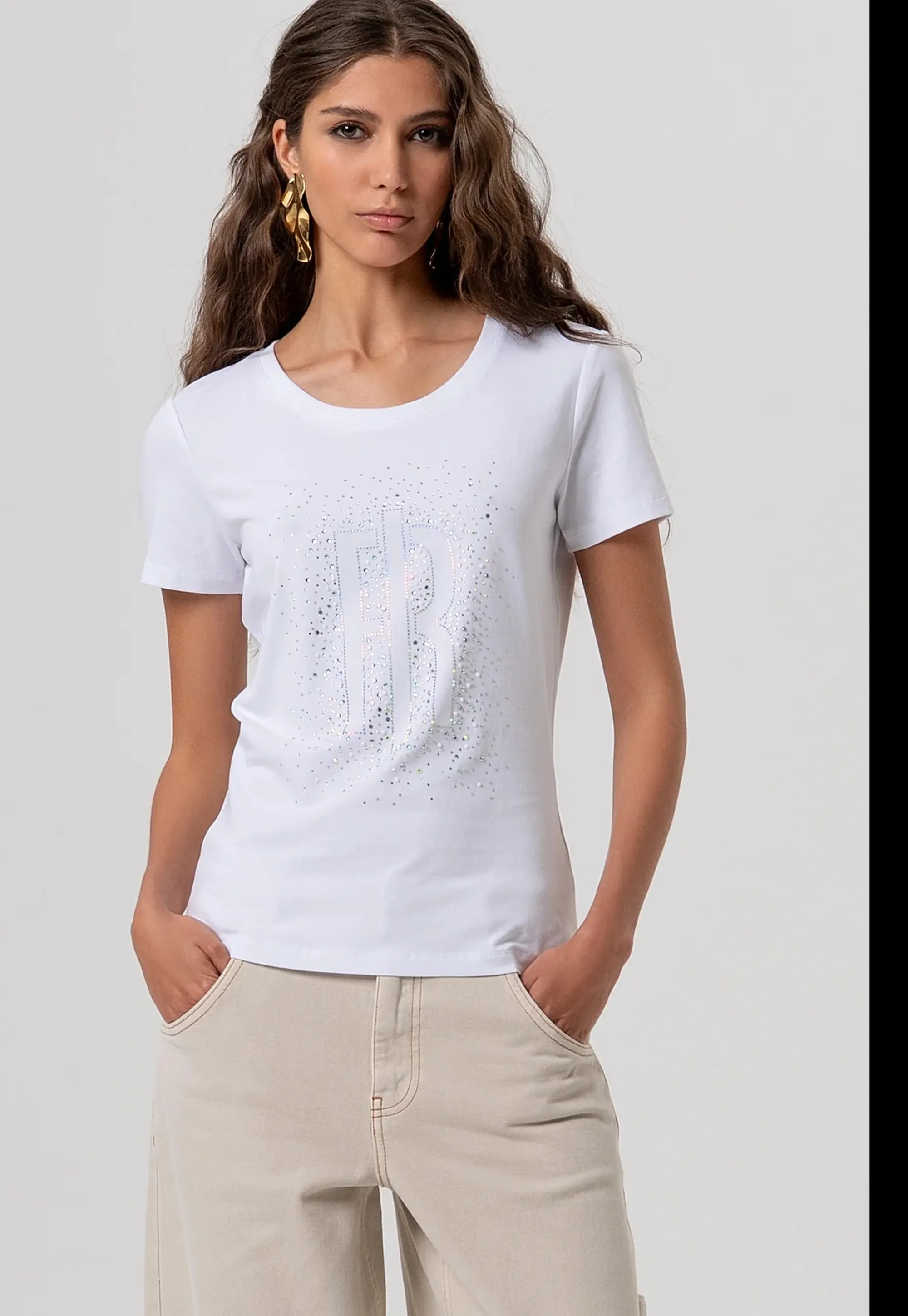 Fracomina T-Shirt In Jersey Bianco Fp26St3002J401N5 173936