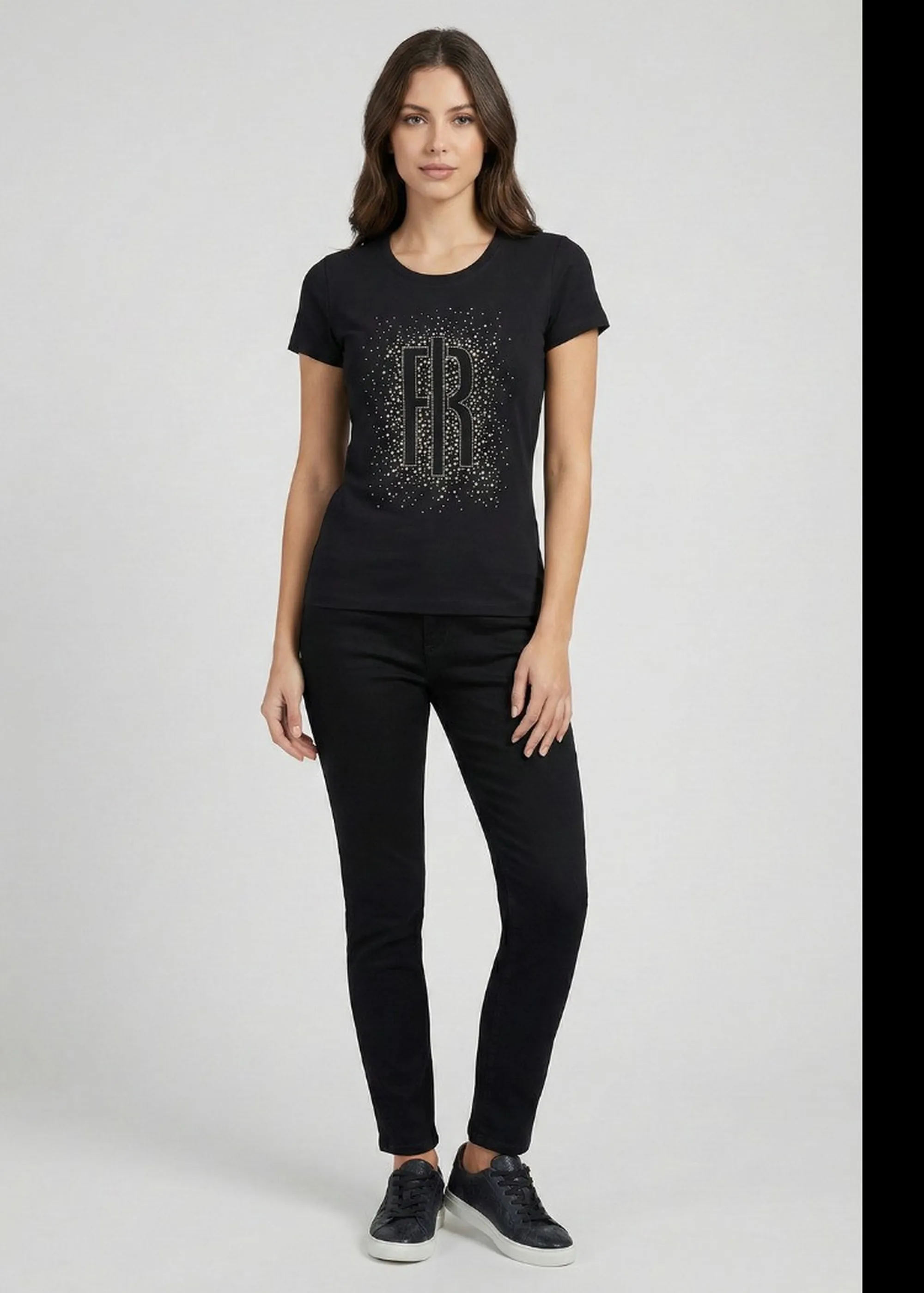 Fracomina T-Shirt In Jersey Nero Fp26St3002J401N5 173940