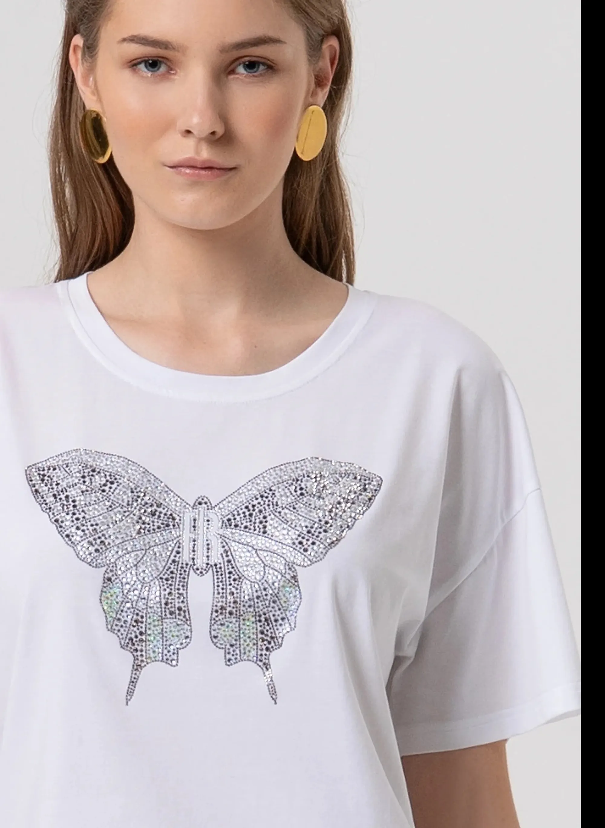 Fracomina T-Shirt Oversize Bianco Fr26St3046J401N5 173918