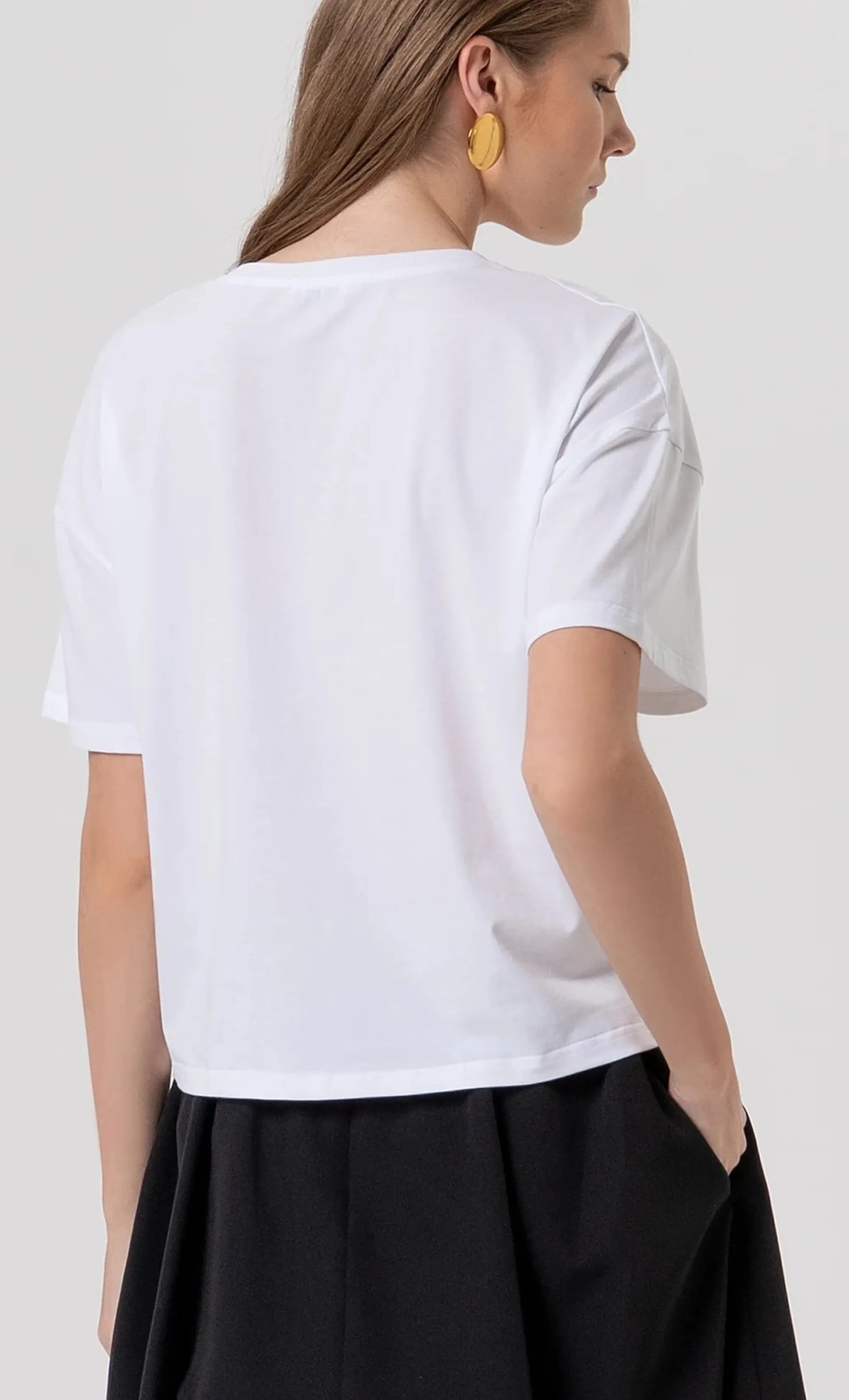 Fracomina T-Shirt Oversize Bianco Fr26St3046J401N5 173920