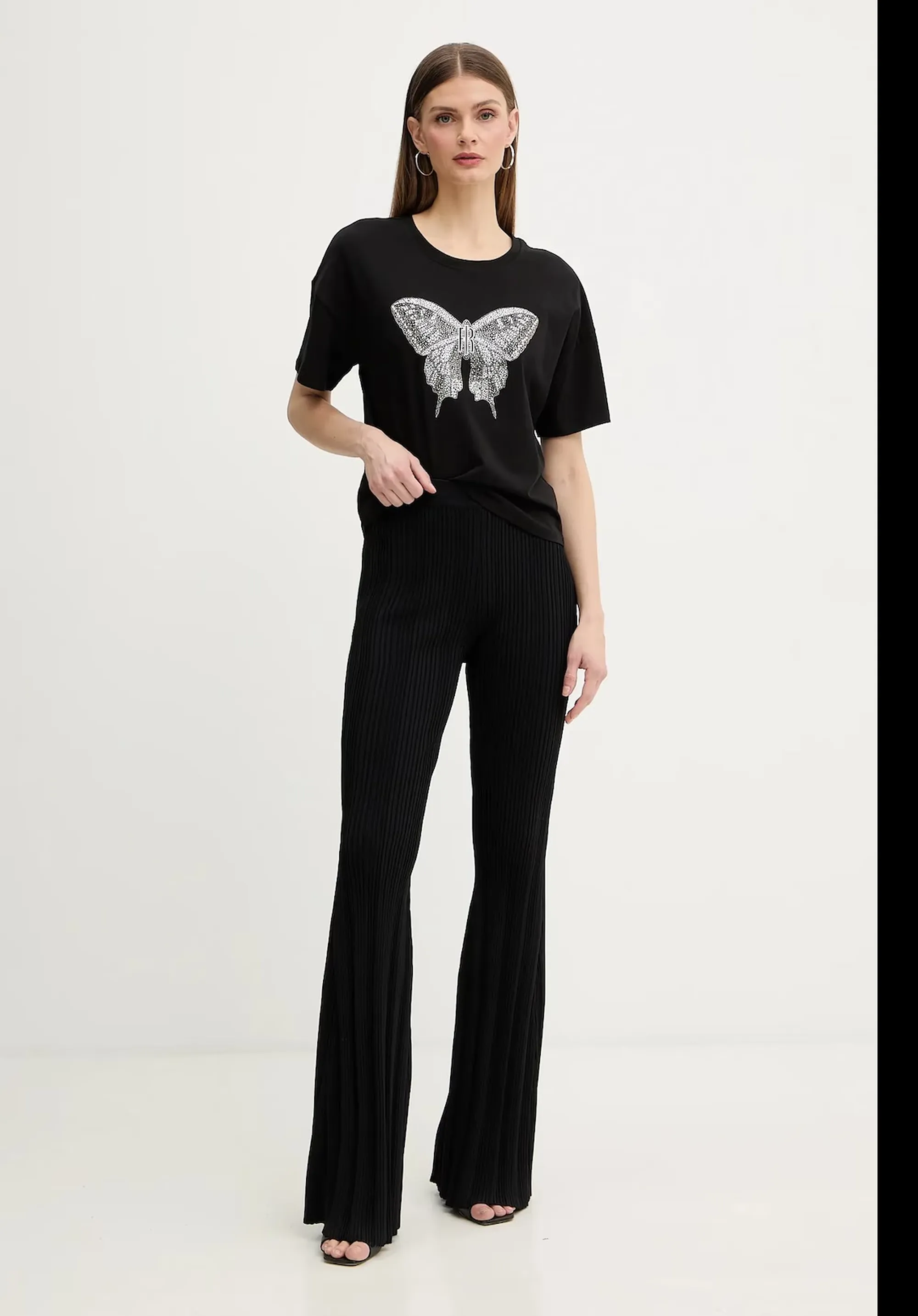 Fracomina T-Shirt Oversize Nero Fr26St3046J401N5 173922