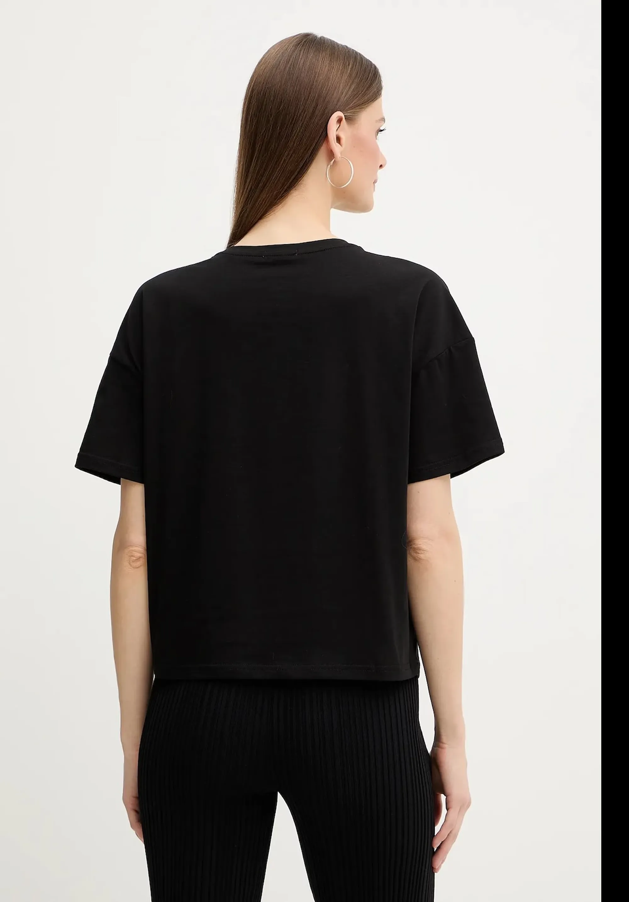 Fracomina T-Shirt Oversize Nero Fr26St3046J401N5 173923