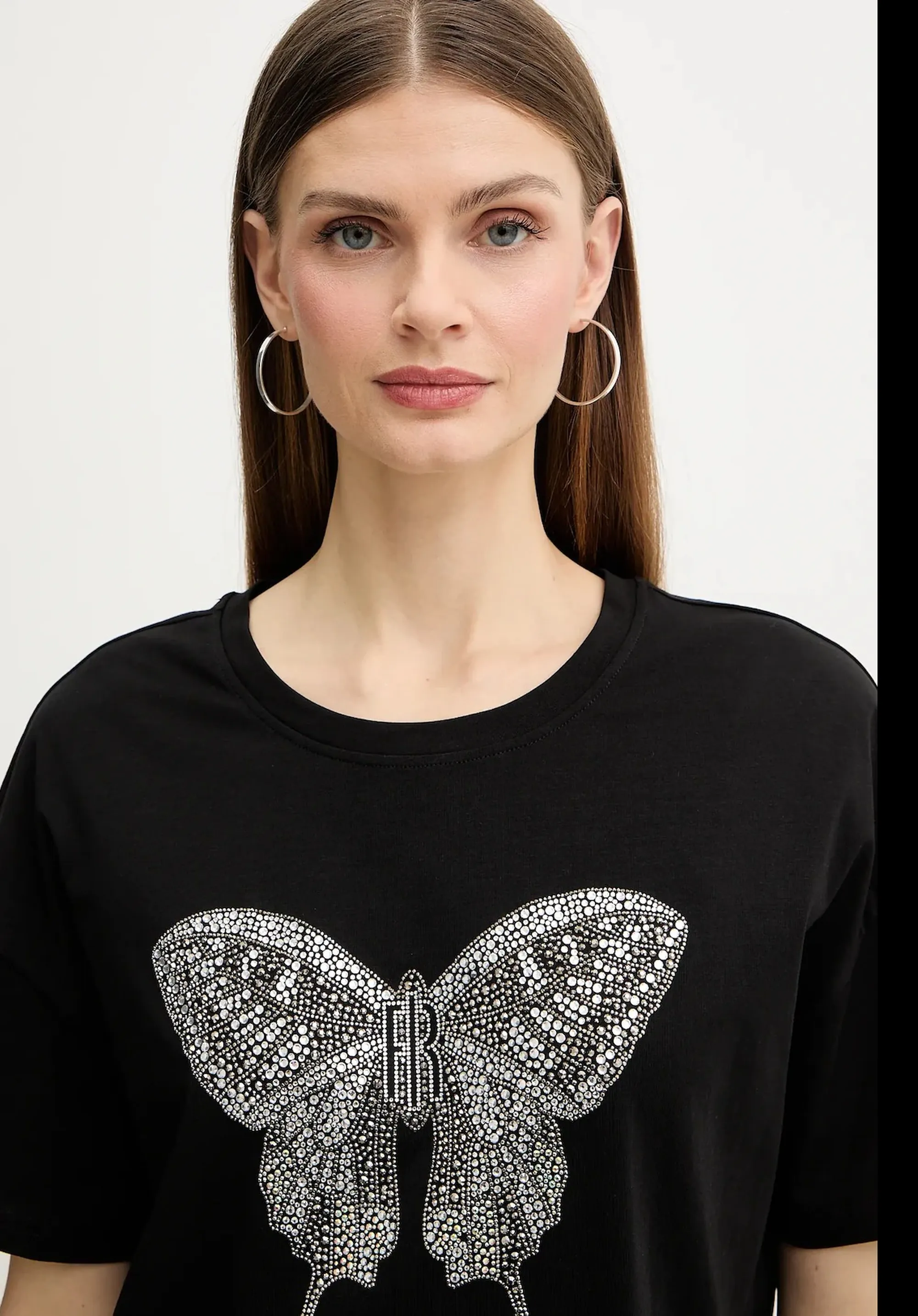 Fracomina T-Shirt Oversize Nero Fr26St3046J401N5 173924