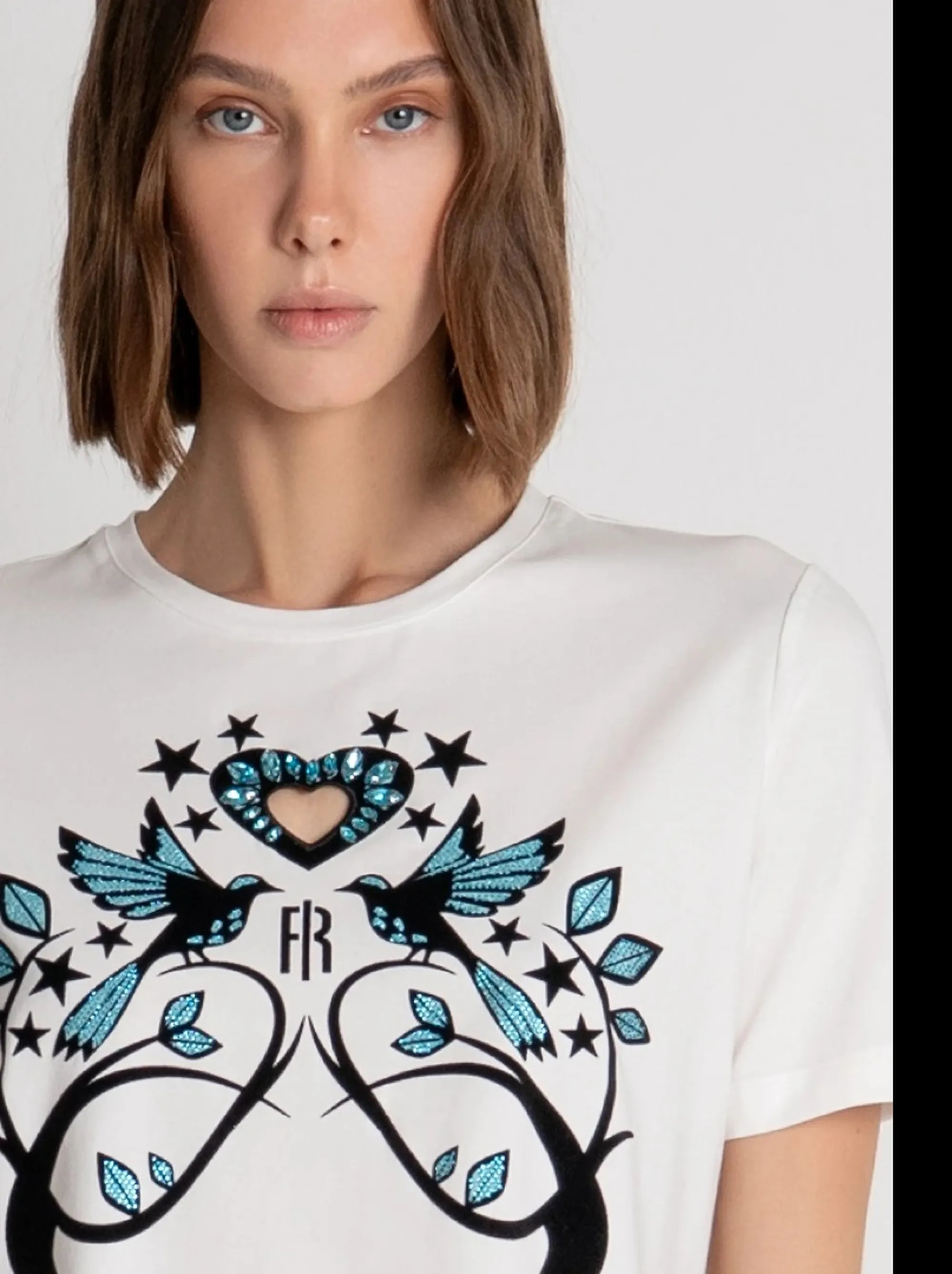 Fracomina T-Shirt Regular In Jersey Di Cotone Stretch Bianco Fs26Wt3002J401N5 193028