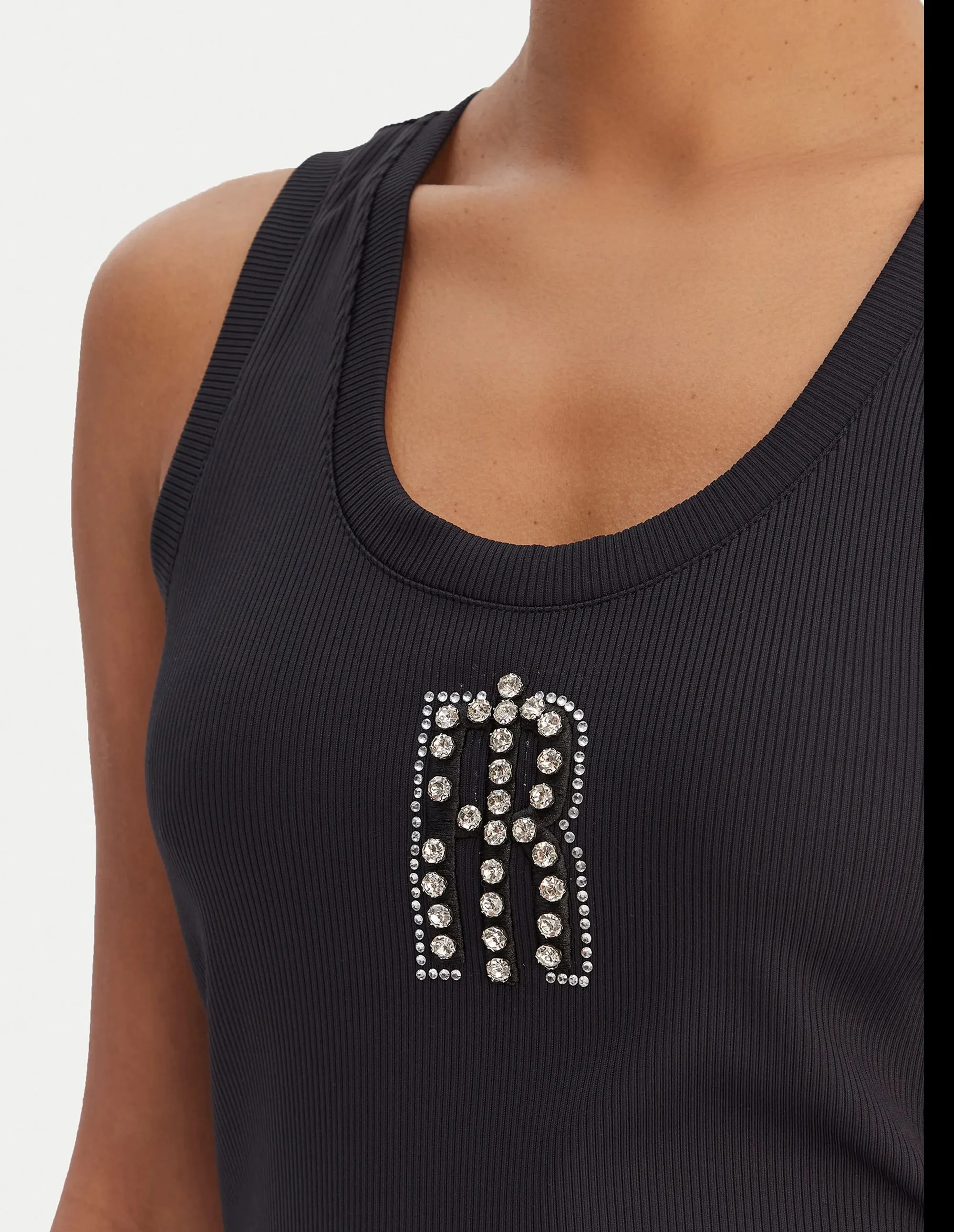 Fracomina Top Con Monogramma Nero Fp26St2003J42701 173770