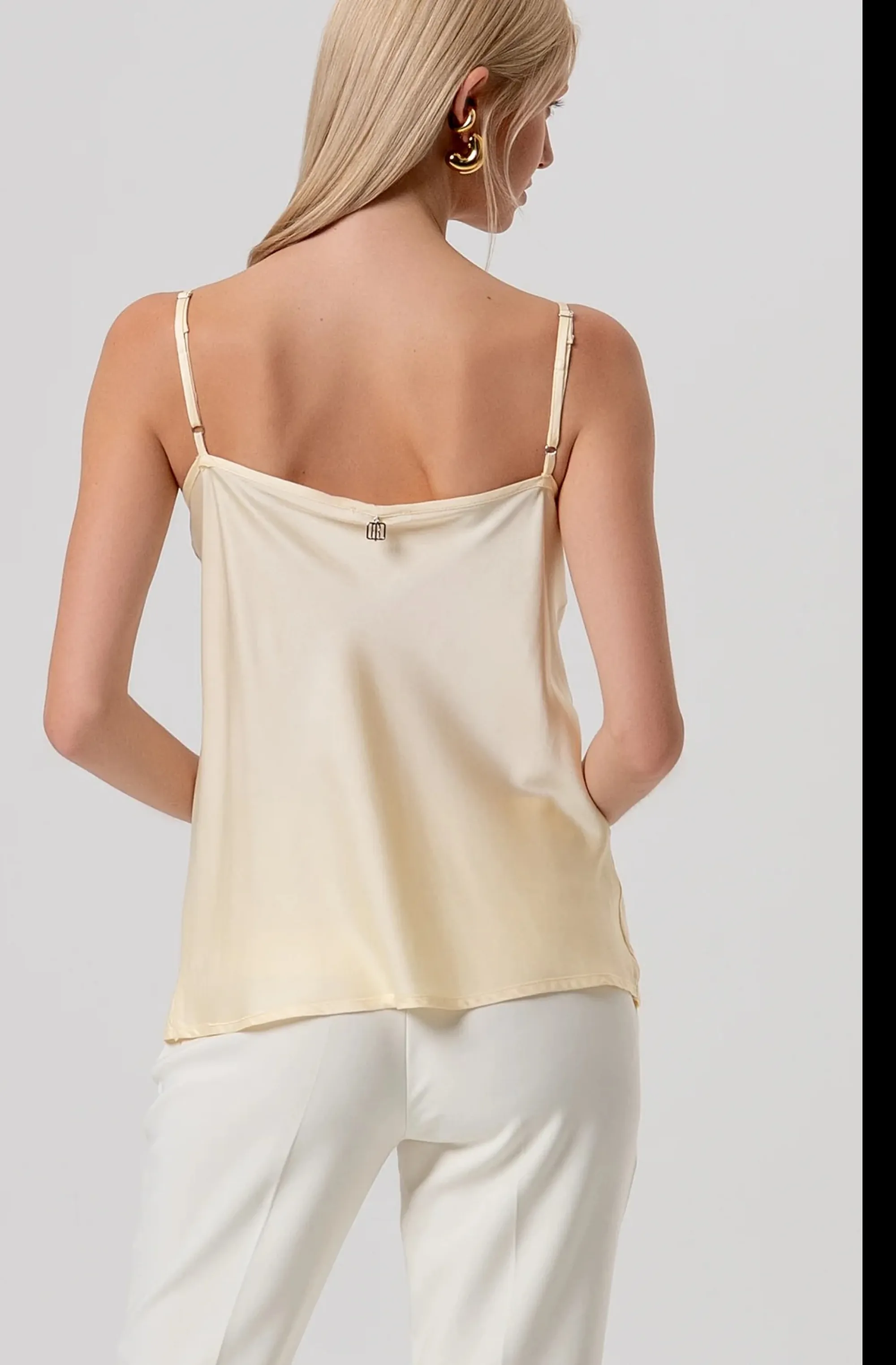 Fracomina Top In Raso Di Viscosa Burro Fr26St2033W41301 173847