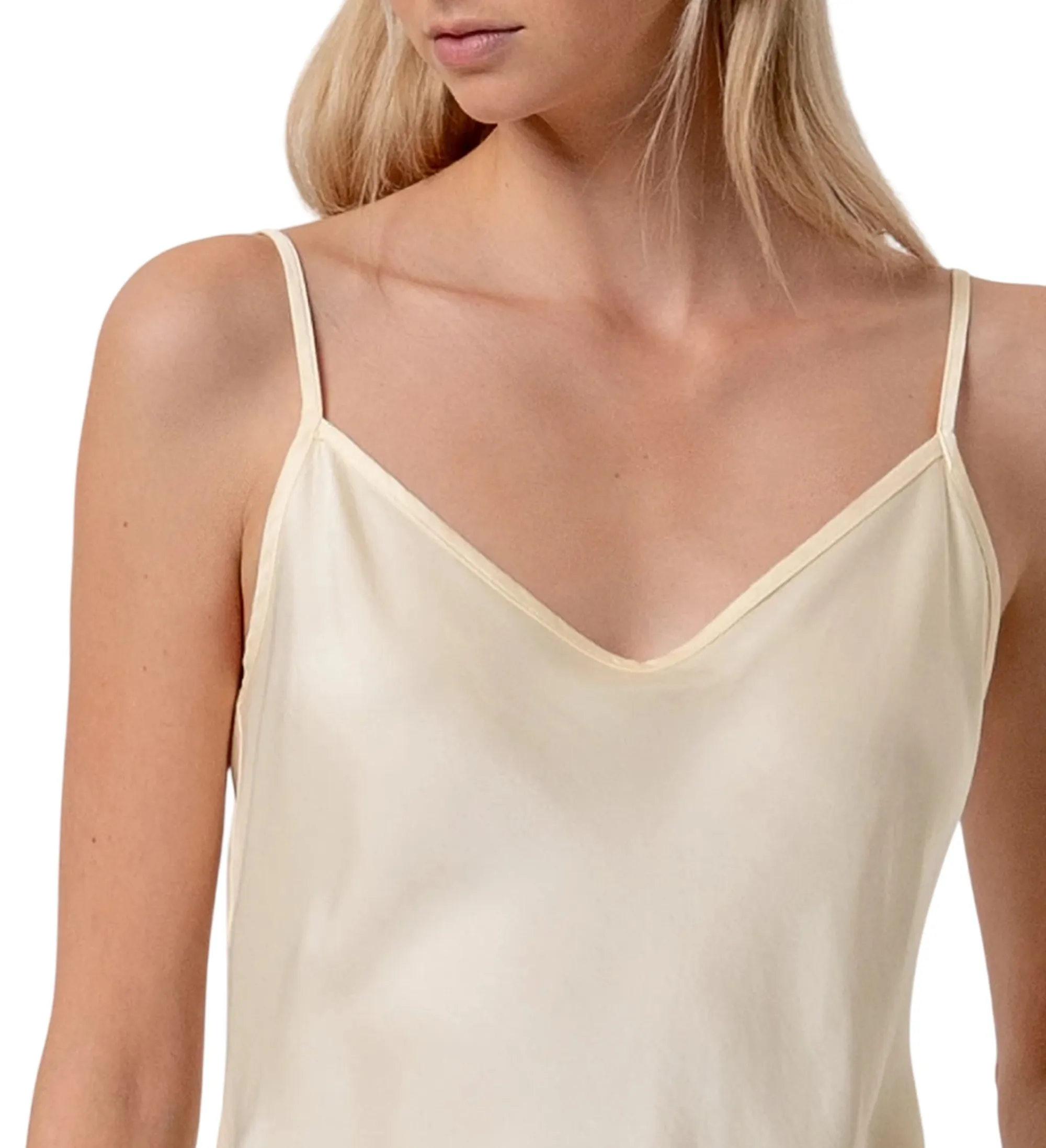 Fracomina B'Viscose Satin Top' Butter Fr26St2033W41301 176816