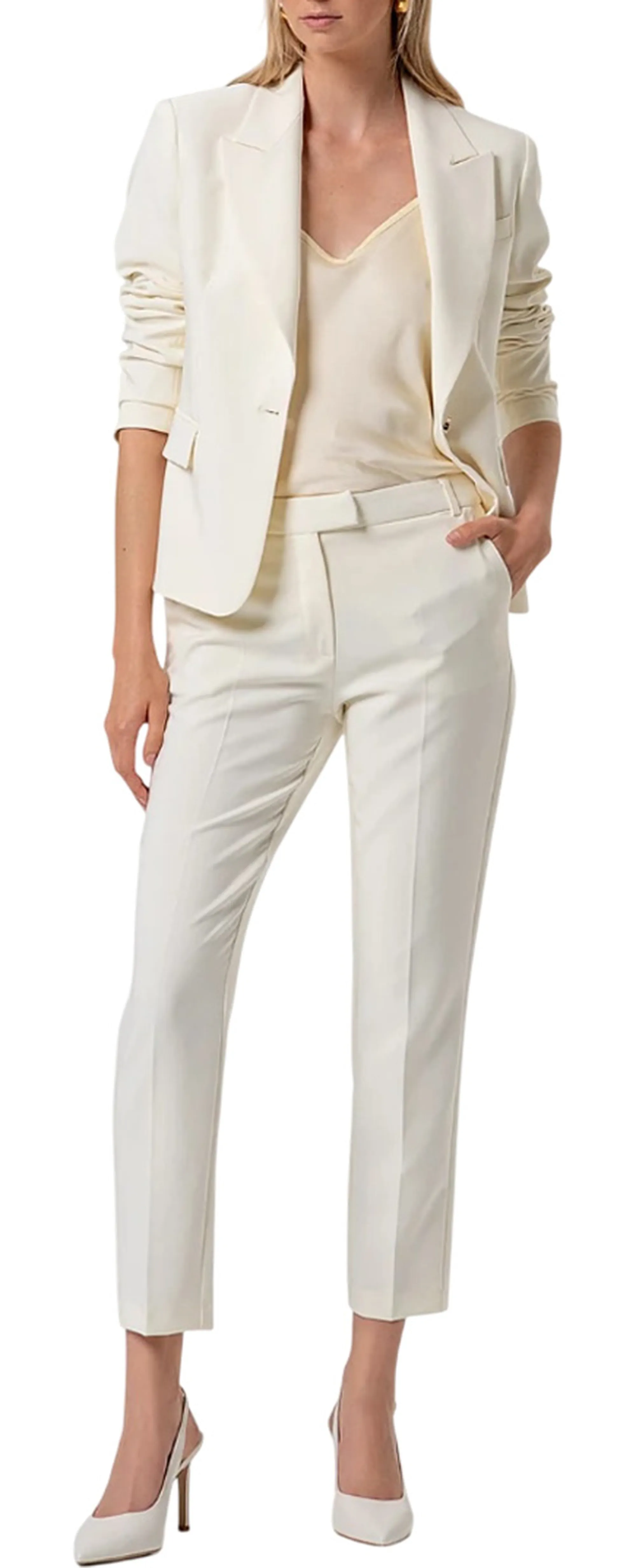 Fracomina B'Viscose Satin Top' Butter Fr26St2033W41301 176817