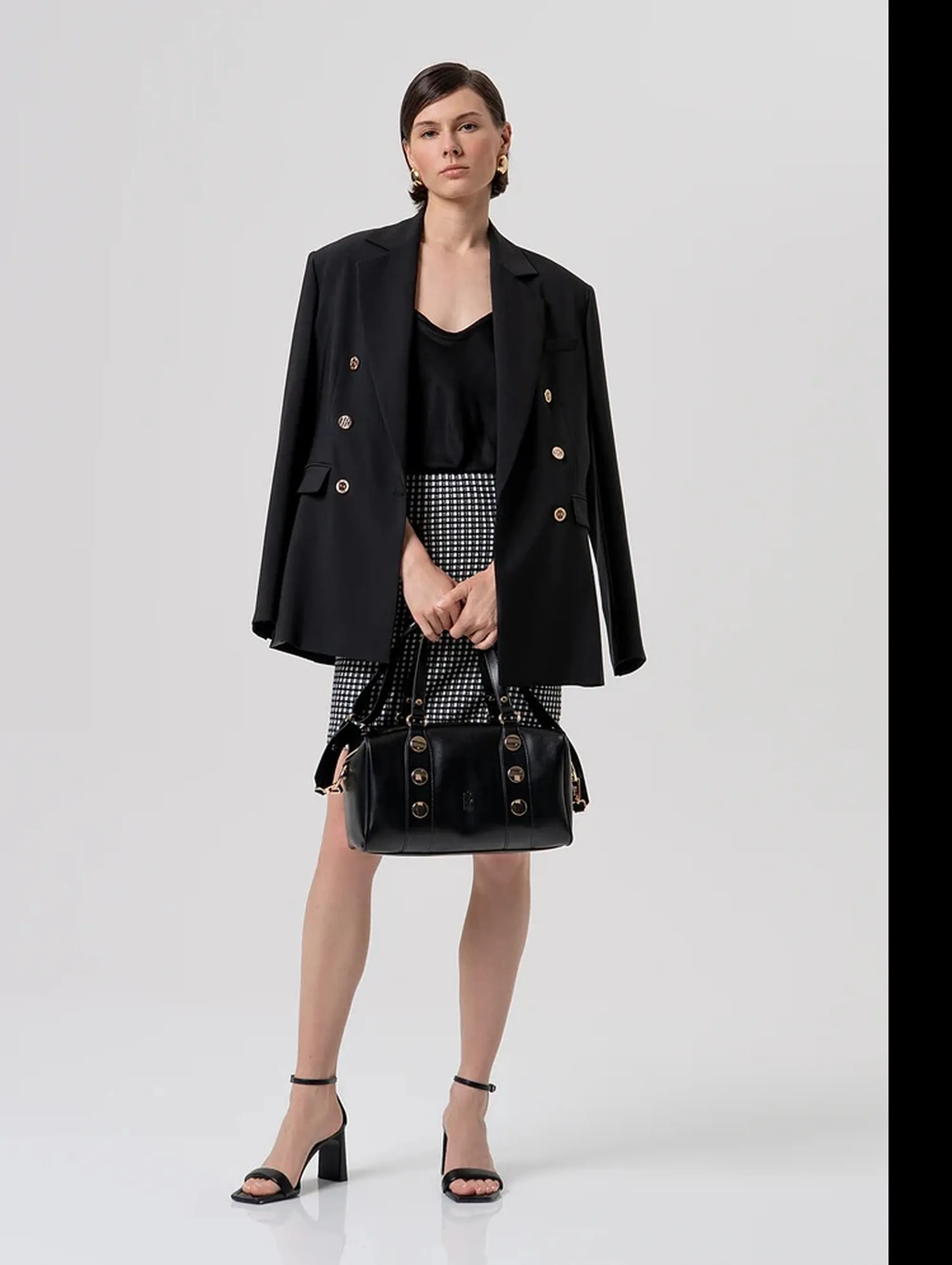 Fracomina Top In Raso Di Viscosa Nero Fr26St2033W41301 173842