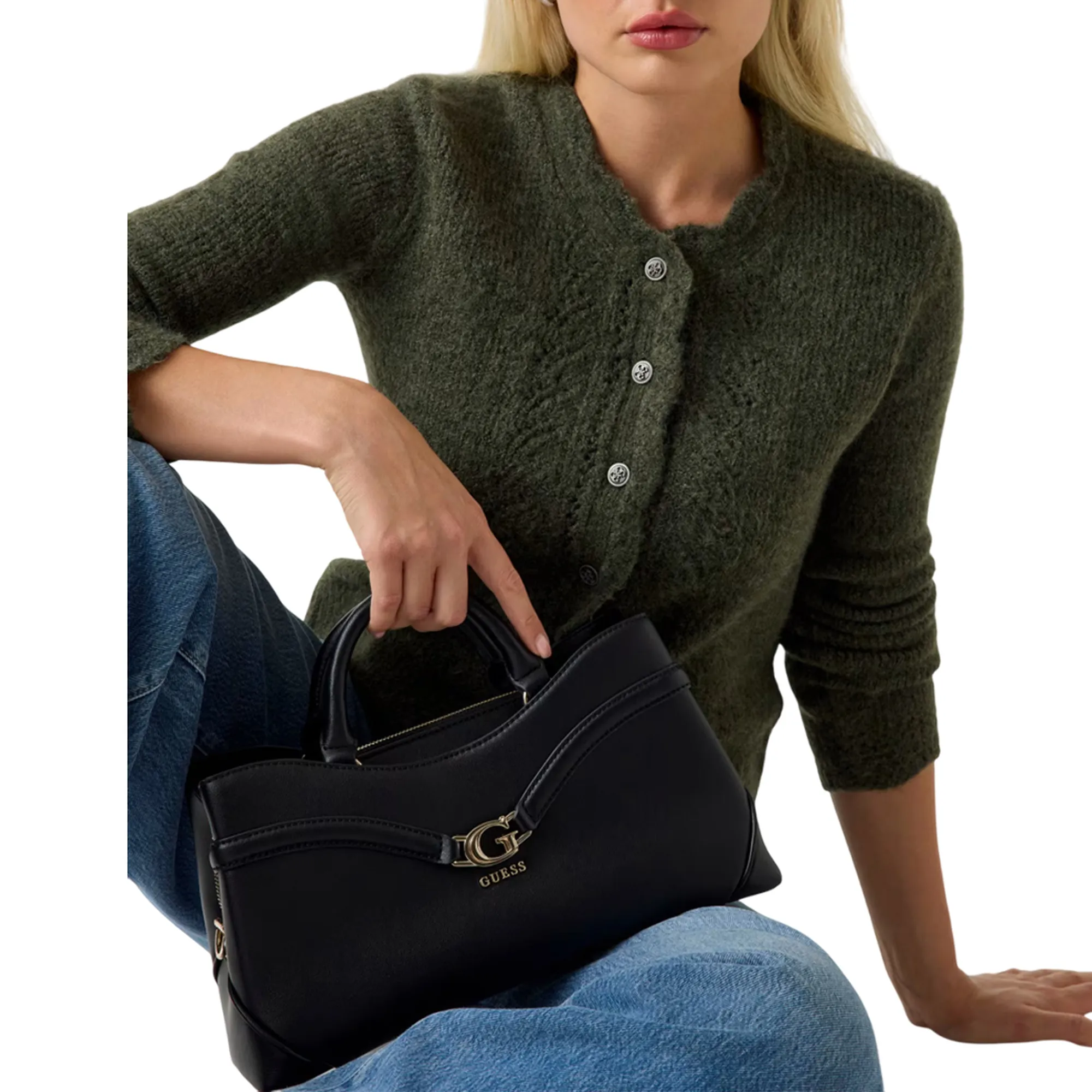 Guess Borsa A Mano Con Tracolla Dea Nero Hwbg7993060 159333