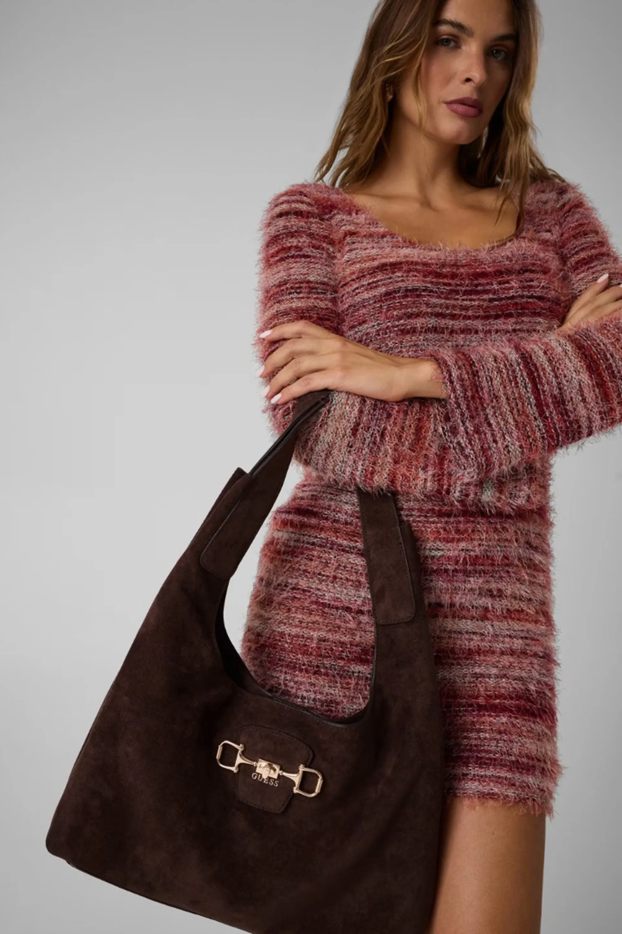 Guess B'Maxi Sunset Hobo Bag ' Brown Hwsg2314020 195348